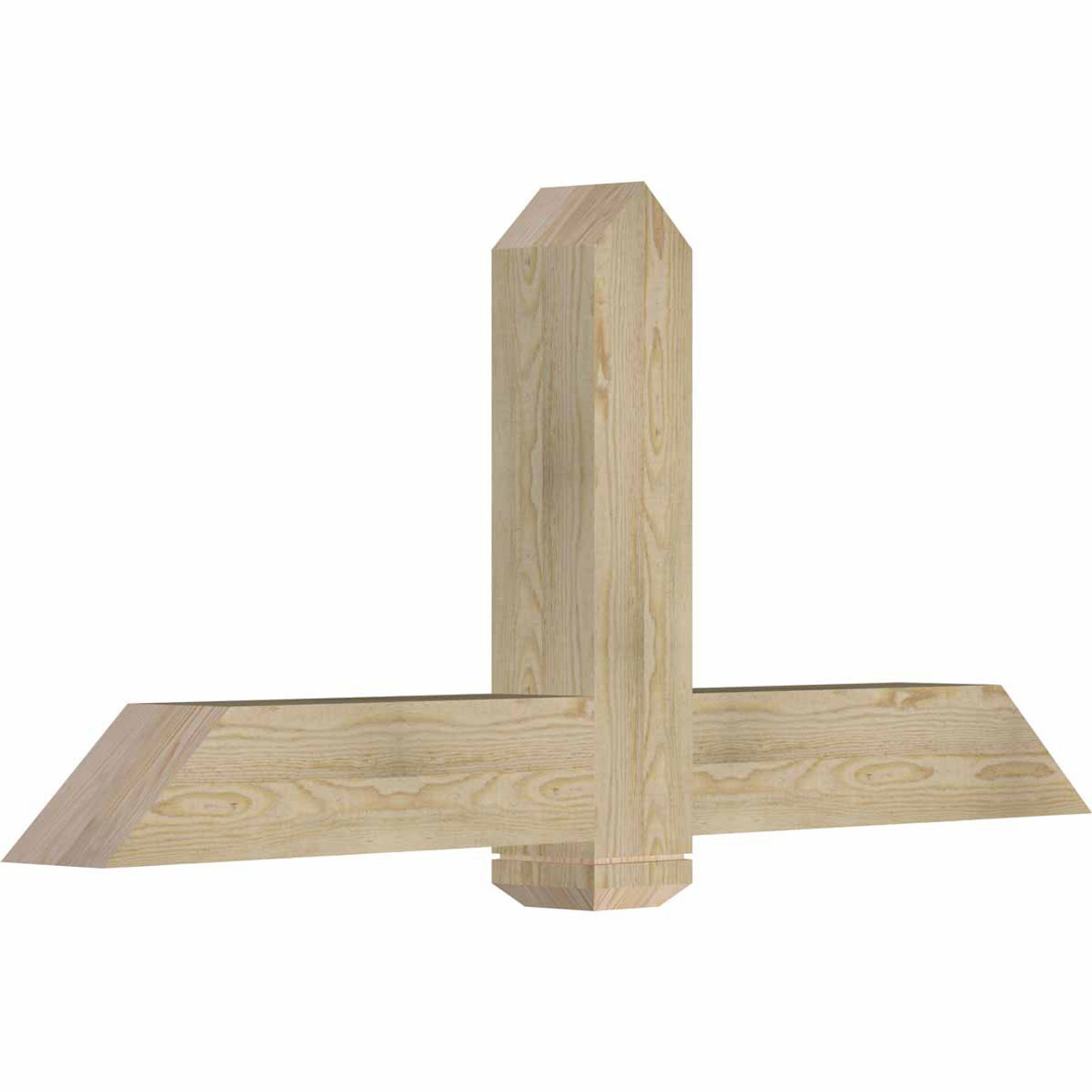 11/12 Pitch Eugene Rough Sawn Timber Gable Bracket GBW060X27X0606EUG00RDF