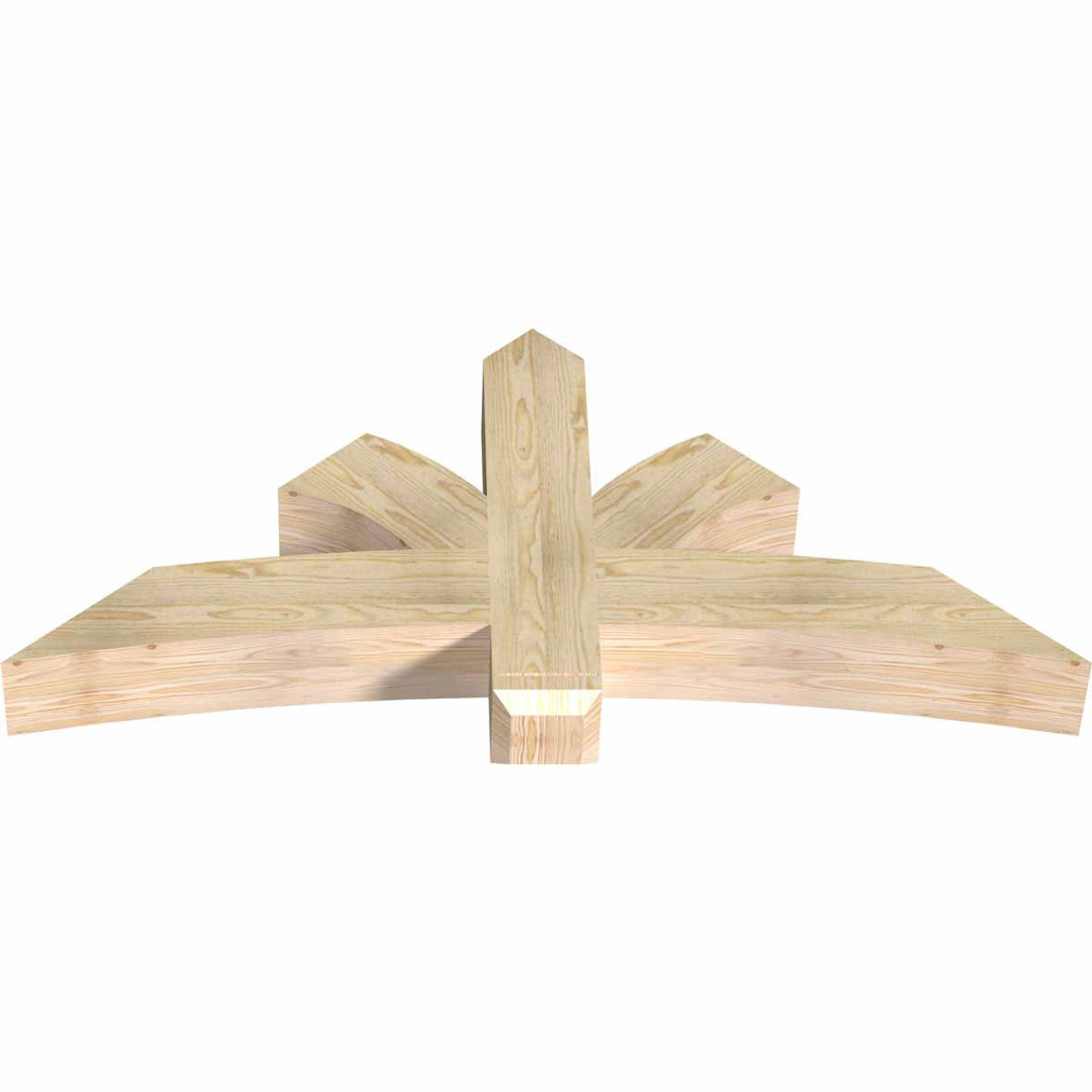 11/12 Pitch Davenport Rough Sawn Timber Gable Bracket GBW060X27X0606DAV00RDF