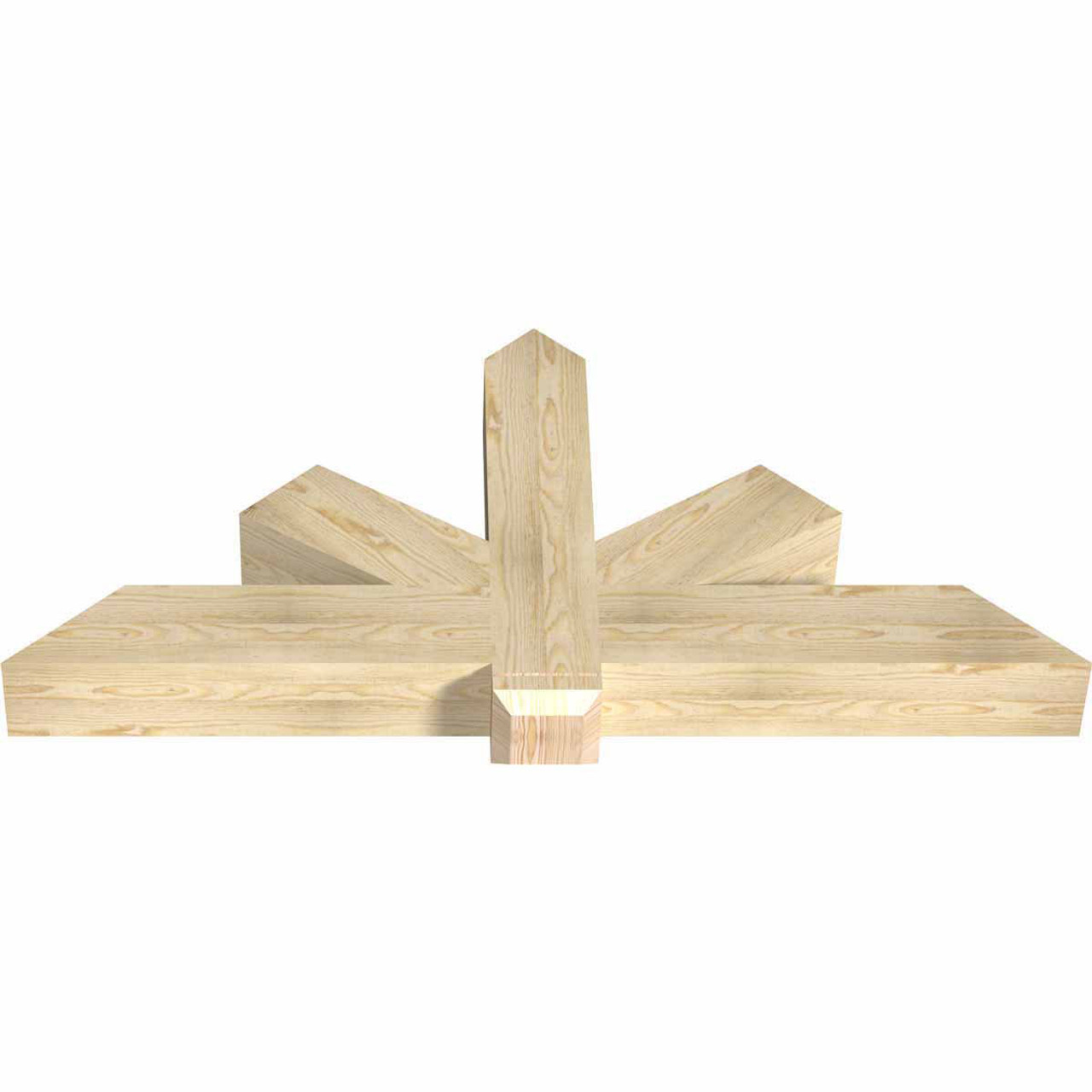 11/12 Pitch Kennewick Rough Sawn Timber Gable Bracket GBW060X27X0606KEN00RDF