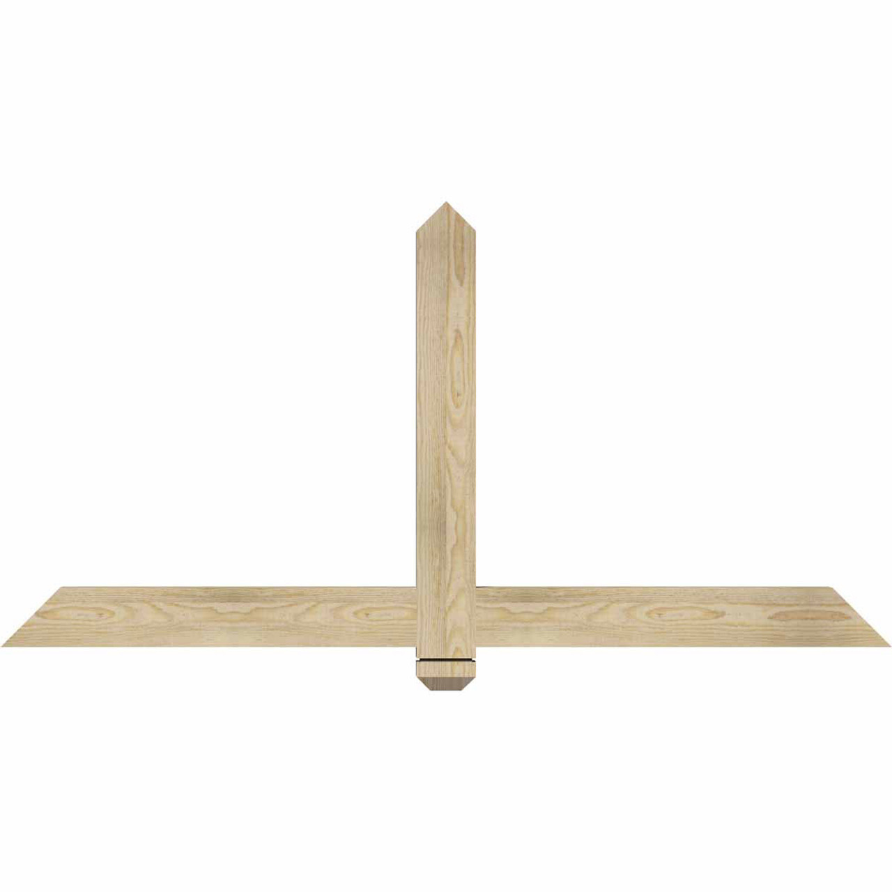 12/12 Pitch Eugene Rough Sawn Timber Gable Bracket GBW060X30X0204EUG00RDF