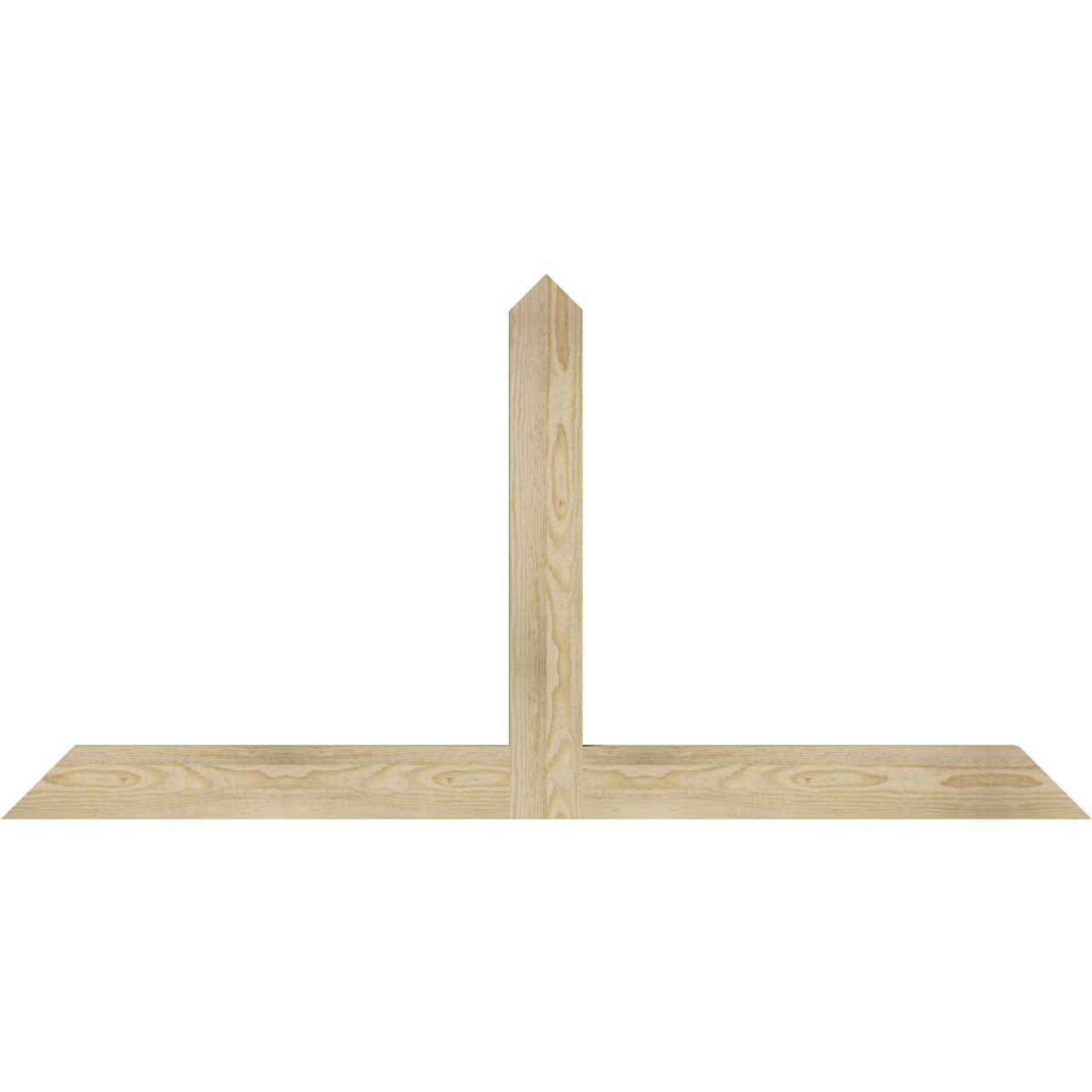 12/12 Pitch Portland Rough Sawn Timber Gable Bracket GBW060X30X0204POR00RDF