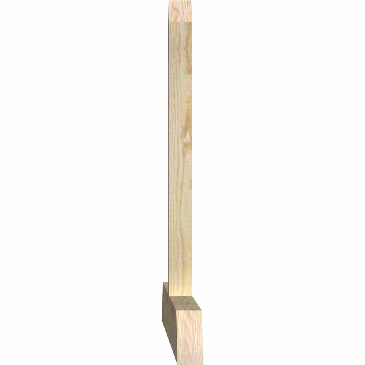 12/12 Pitch Portland Rough Sawn Timber Gable Bracket GBW060X30X0204POR00RDF