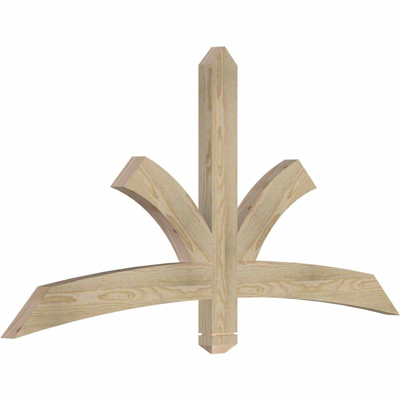 12/12 Pitch Davenport Rough Sawn Timber Gable Bracket GBW060X30X0204DAV00RDF