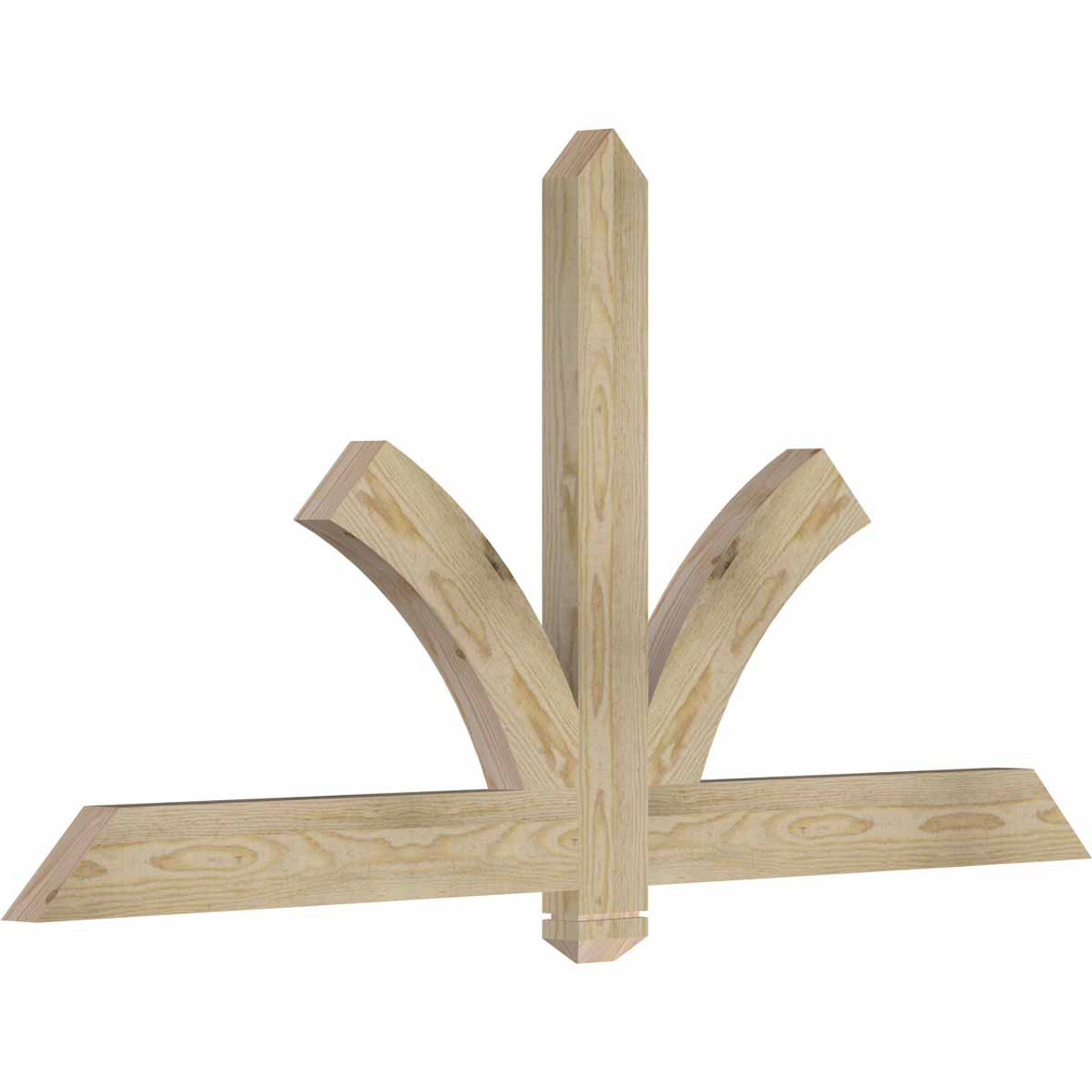 12/12 Pitch Redmond Rough Sawn Timber Gable Bracket GBW060X30X0204RED00RDF