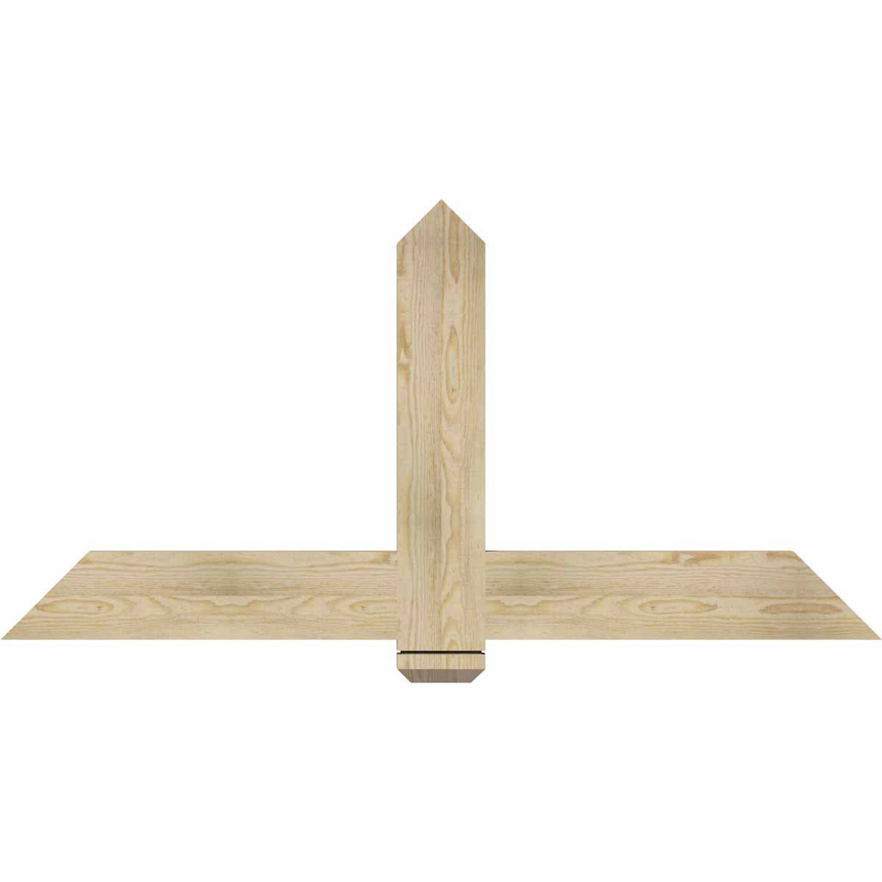 12/12 Pitch Eugene Rough Sawn Timber Gable Bracket GBW060X30X0206EUG00RDF