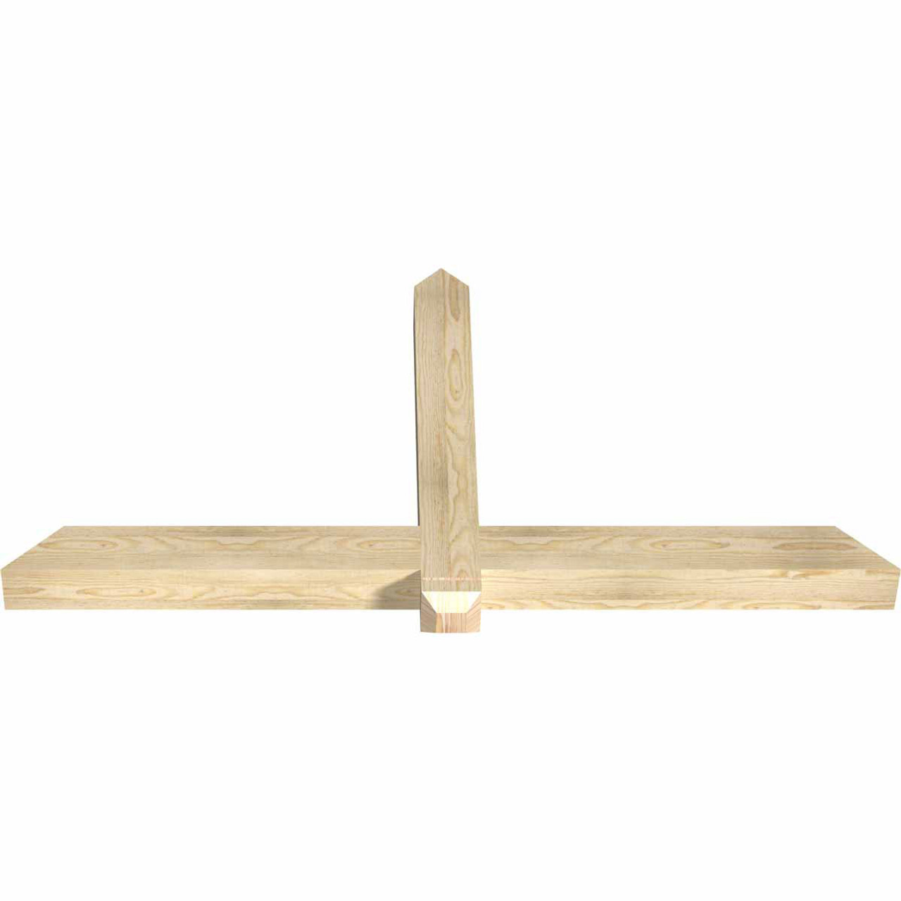 12/12 Pitch Eugene Rough Sawn Timber Gable Bracket GBW060X30X0404EUG00RDF