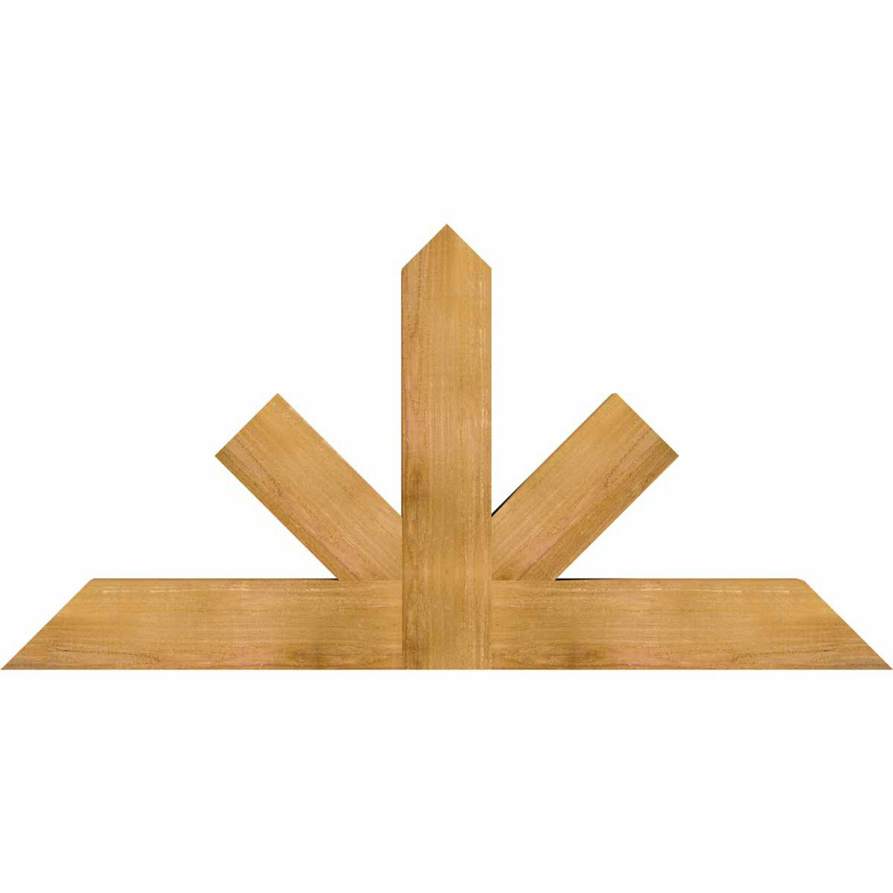 12/12 Pitch Saratoga Rough Sawn Timber Gable Bracket GBW060X30X0406SAR00RWR