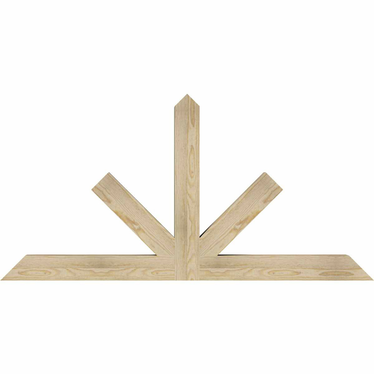 12/12 Pitch Saratoga Rough Sawn Timber Gable Bracket GBW060X30X0404SAR00RDF