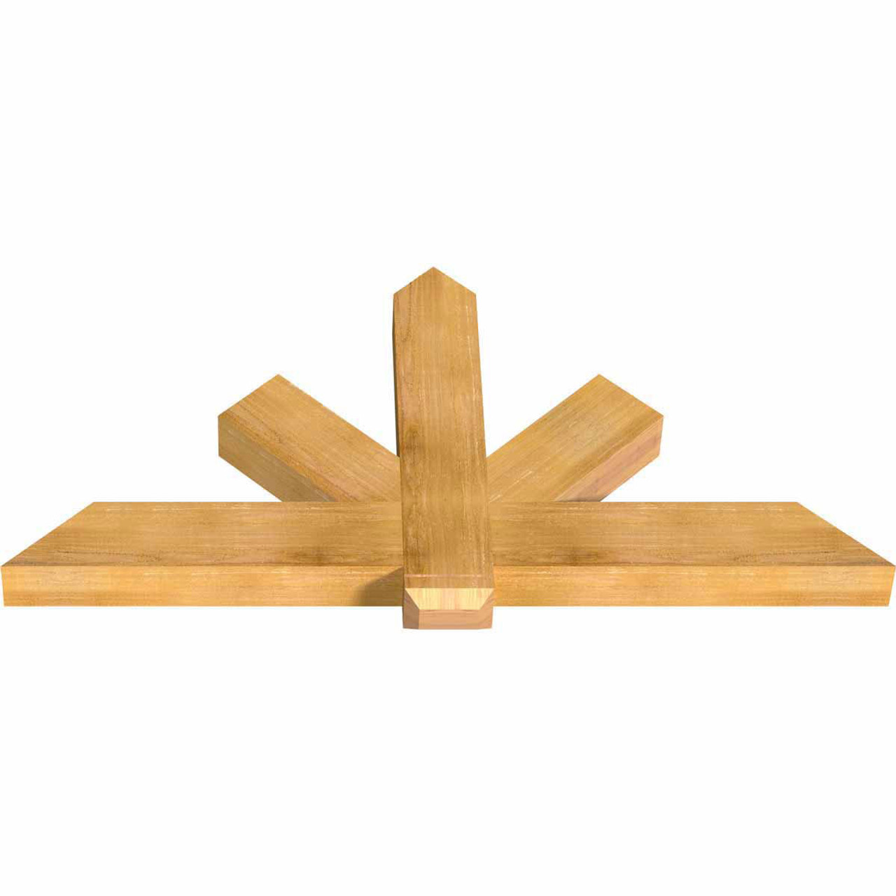 12/12 Pitch Kennewick Rough Sawn Timber Gable Bracket GBW060X30X0406KEN00RWR