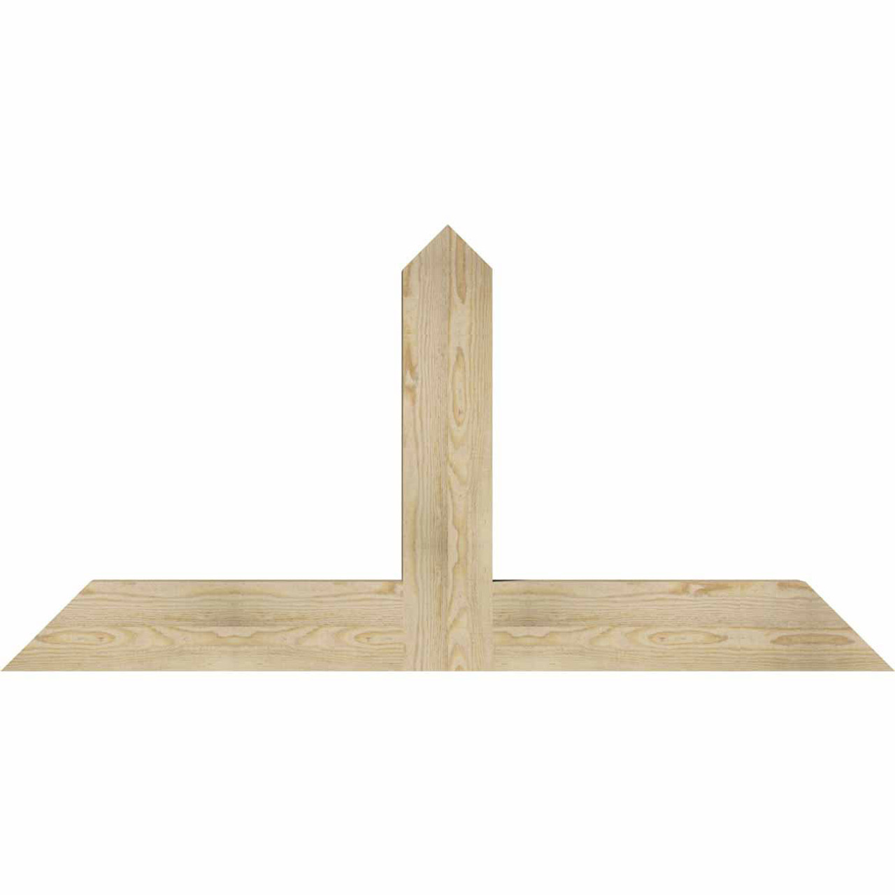 12/12 Pitch Portland Rough Sawn Timber Gable Bracket GBW060X30X0406POR00RDF