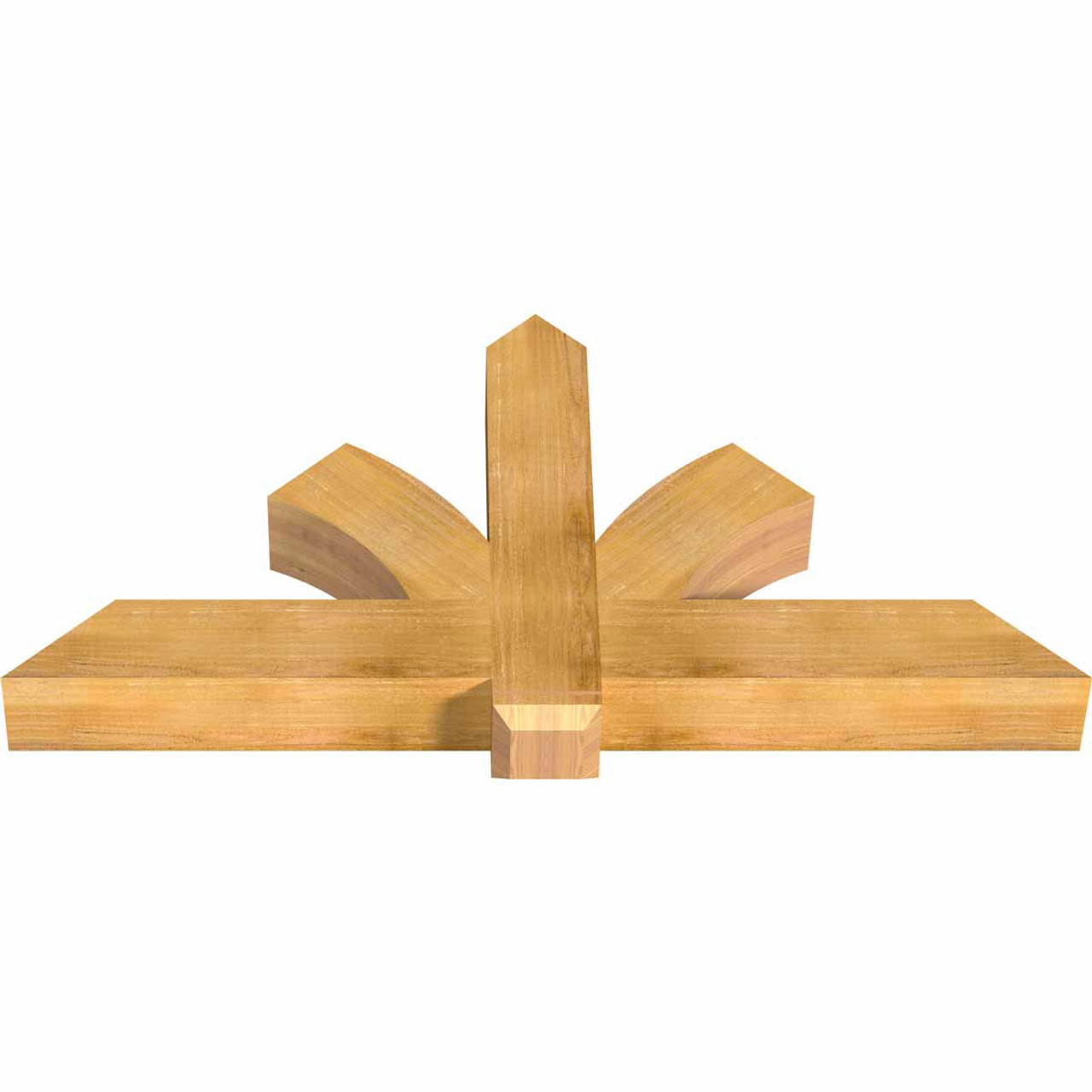 12/12 Pitch Redmond Rough Sawn Timber Gable Bracket GBW060X30X0606RED00RWR