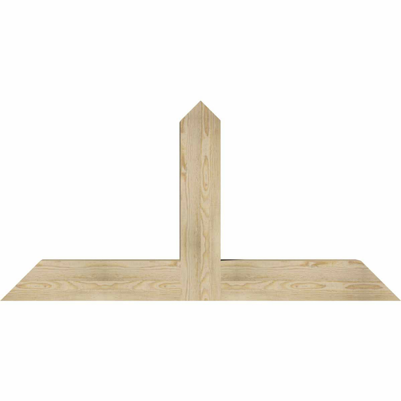 12/12 Pitch Portland Rough Sawn Timber Gable Bracket GBW060X30X0606POR00RDF