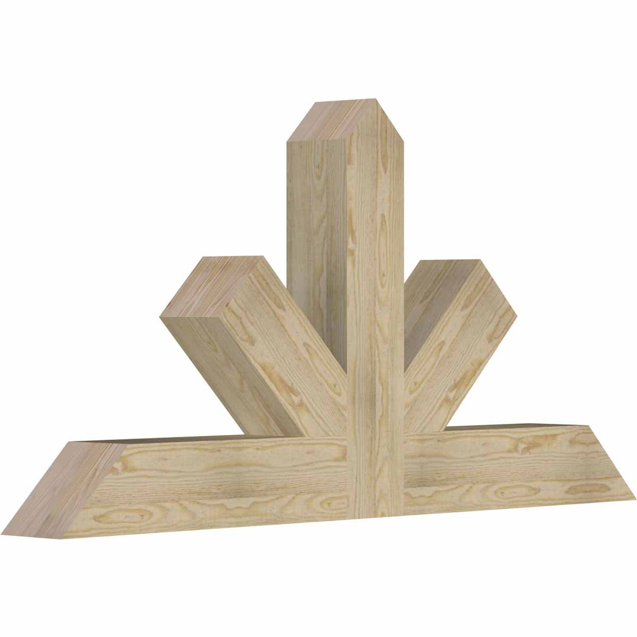 12/12 Pitch Saratoga Rough Sawn Timber Gable Bracket GBW060X30X0606SAR00RDF