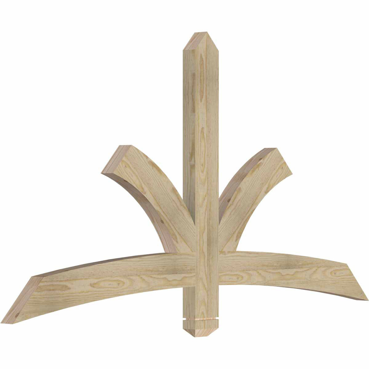 13/12 Pitch Davenport Rough Sawn Timber Gable Bracket GBW060X32X0204DAV00RDF