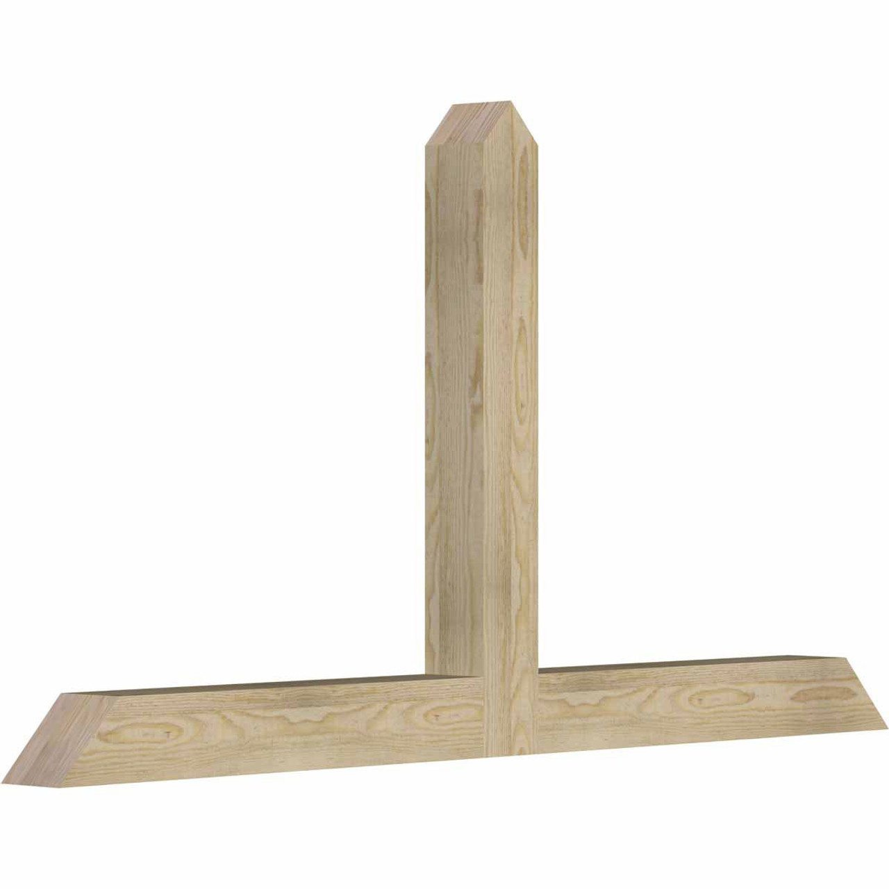 13/12 Pitch Portland Rough Sawn Timber Gable Bracket GBW060X32X0404POR00RDF