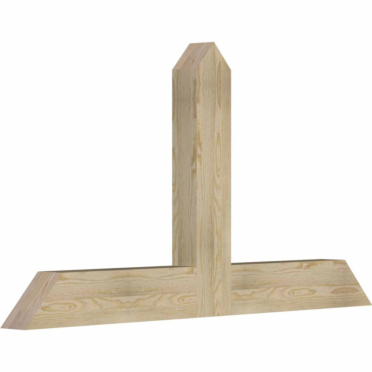 13/12 Pitch Portland Rough Sawn Timber Gable Bracket GBW060X32X0406POR00RDF