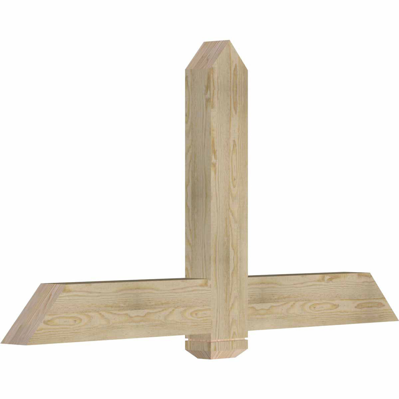 13/12 Pitch Eugene Rough Sawn Timber Gable Bracket GBW060X32X0406EUG00RDF