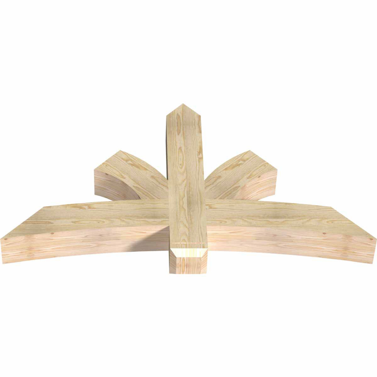 13/12 Pitch Davenport Rough Sawn Timber Gable Bracket GBW060X32X0606DAV00RDF