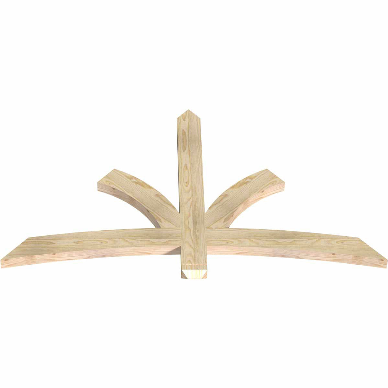 14/12 Pitch Davenport Rough Sawn Timber Gable Bracket GBW060X35X0204DAV00RDF