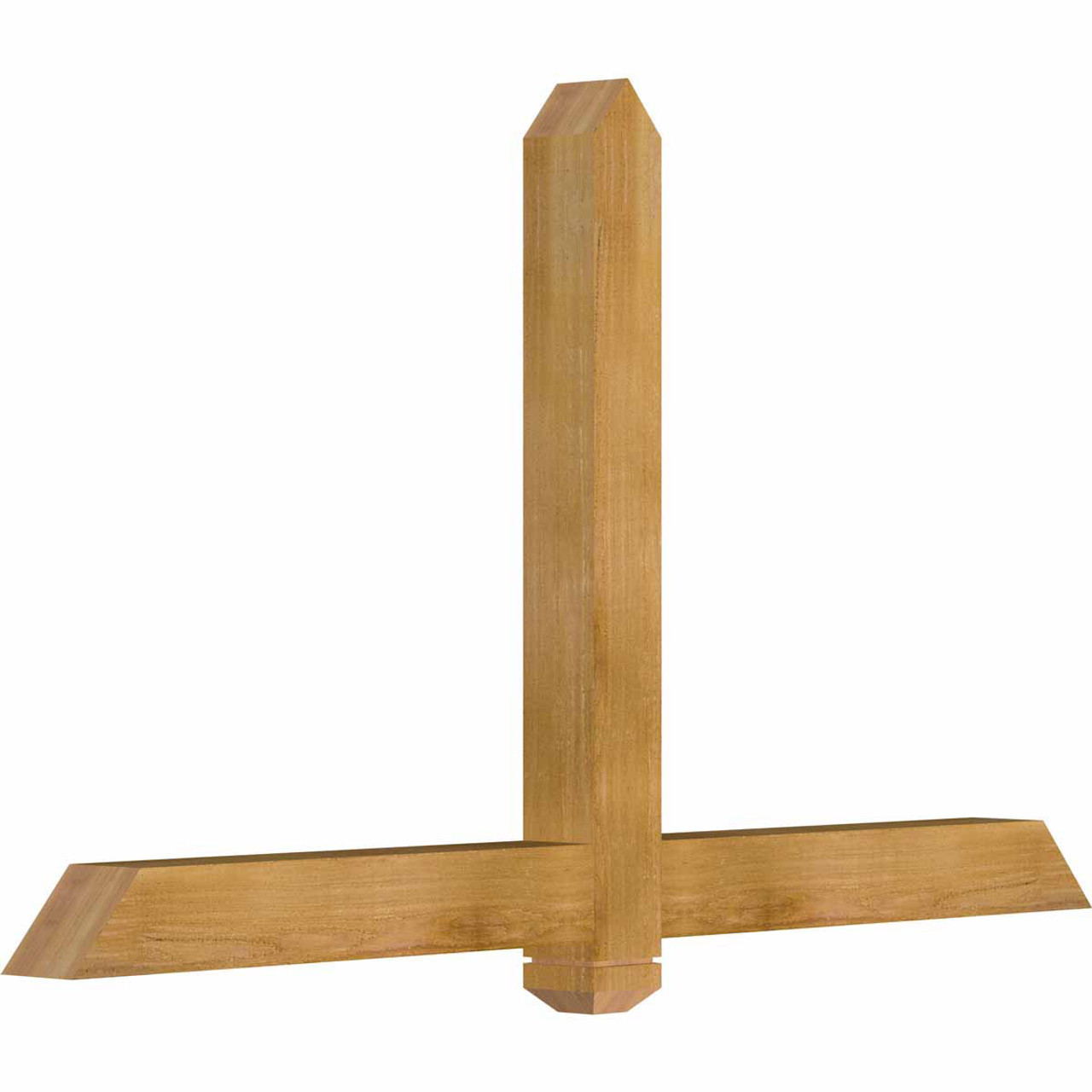 14/12 Pitch Eugene Rough Sawn Timber Gable Bracket GBW060X35X0404EUG00RWR