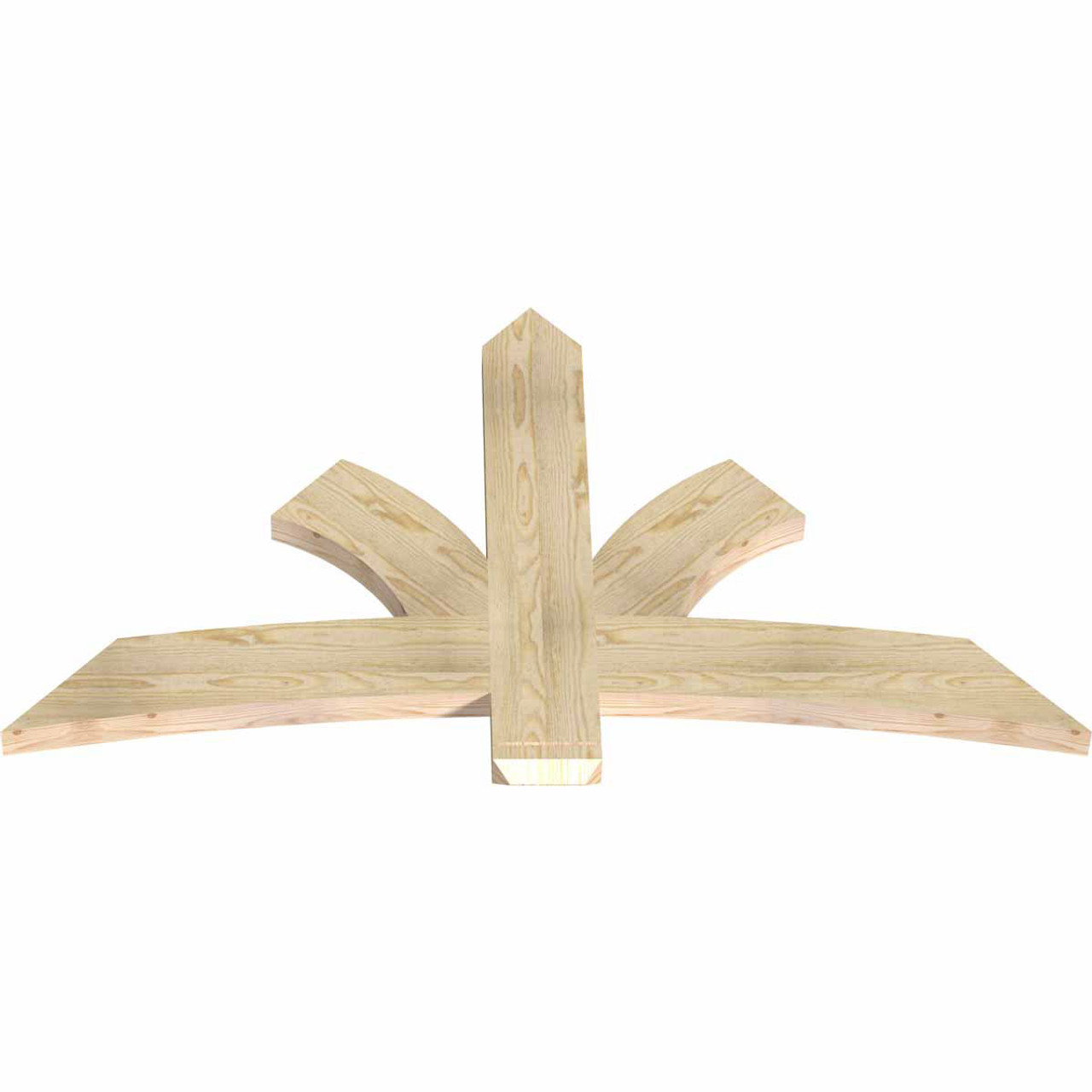 14/12 Pitch Davenport Rough Sawn Timber Gable Bracket GBW060X35X0206DAV00RDF