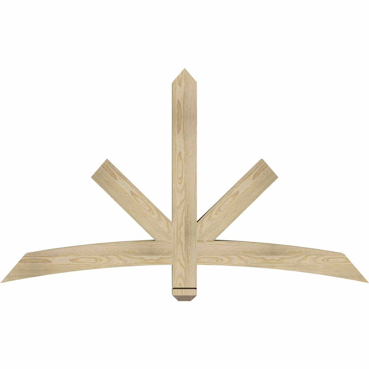 14/12 Pitch Alberta Rough Sawn Timber Gable Bracket GBW060X35X0404ALB00RDF