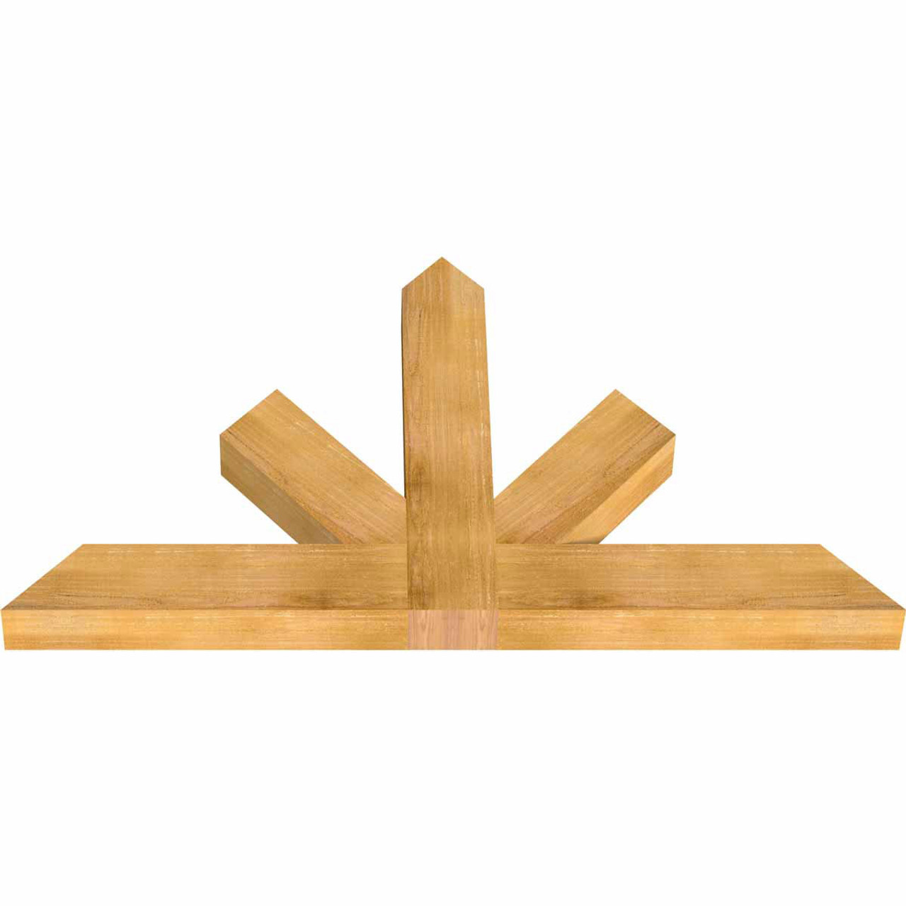 14/12 Pitch Saratoga Rough Sawn Timber Gable Bracket GBW060X35X0406SAR00RWR