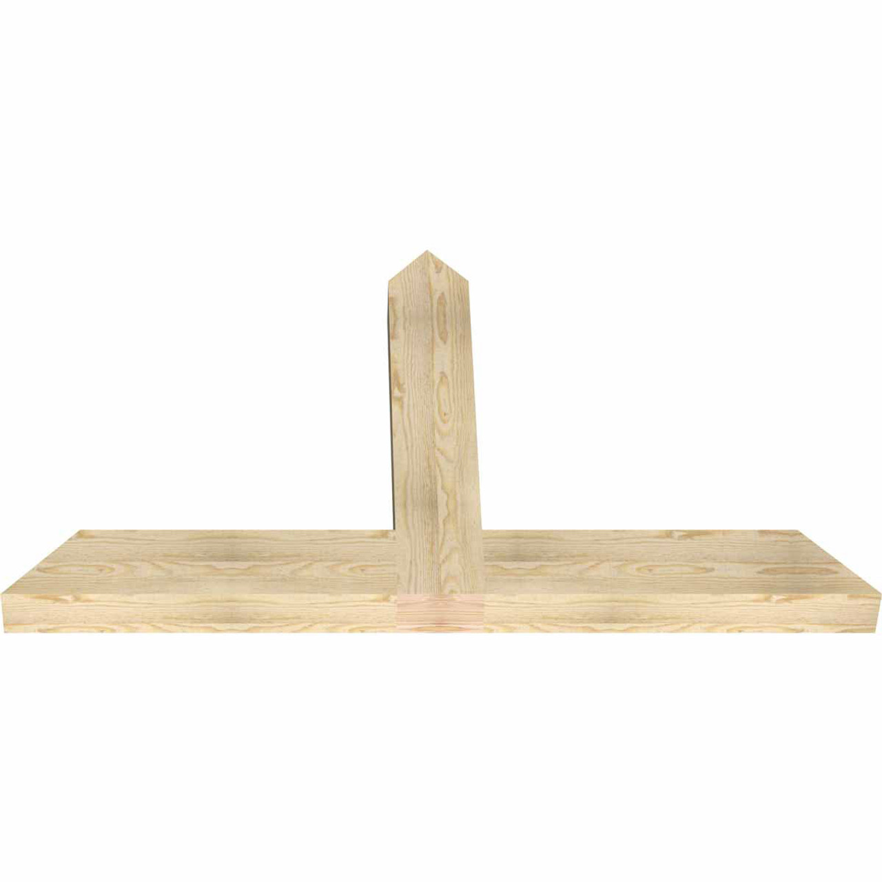 14/12 Pitch Portland Rough Sawn Timber Gable Bracket GBW060X35X0406POR00RDF