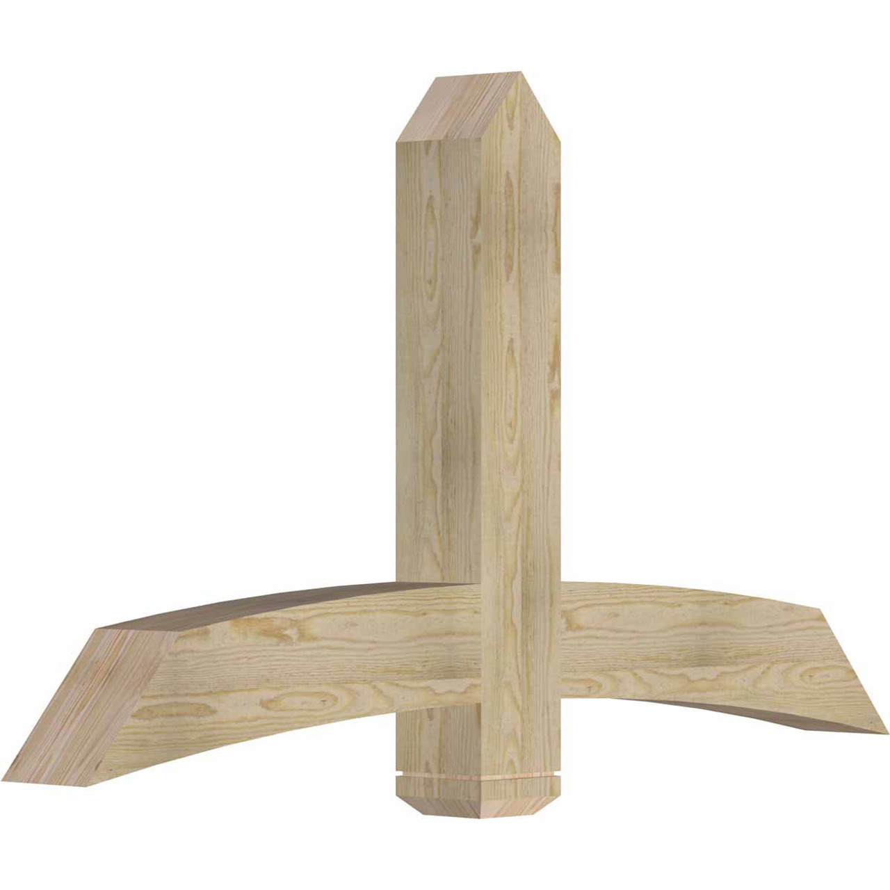 14/12 Pitch Bellingham Rough Sawn Timber Gable Bracket GBW060X35X0606BEL00RDF