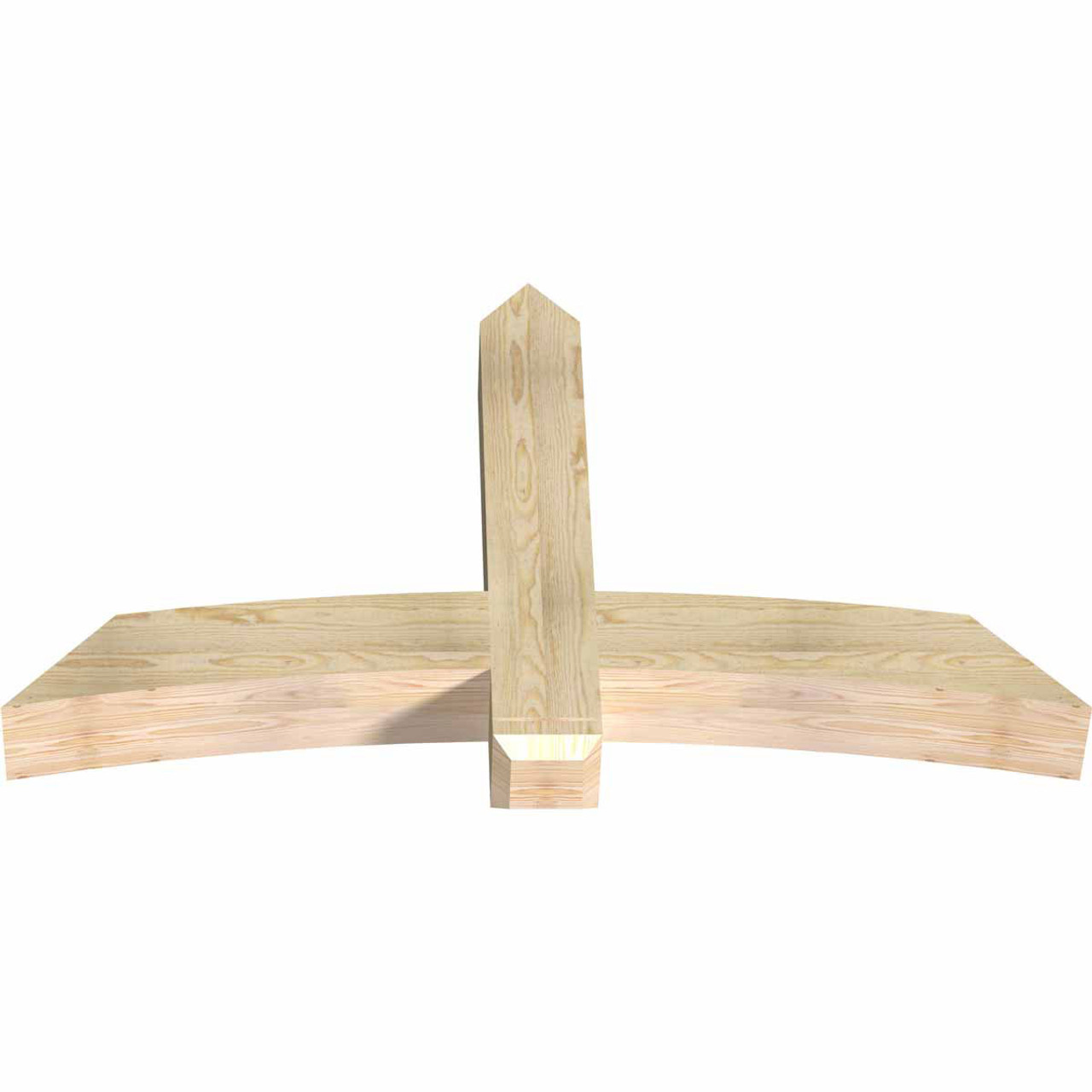 14/12 Pitch Bellingham Rough Sawn Timber Gable Bracket GBW060X35X0606BEL00RDF