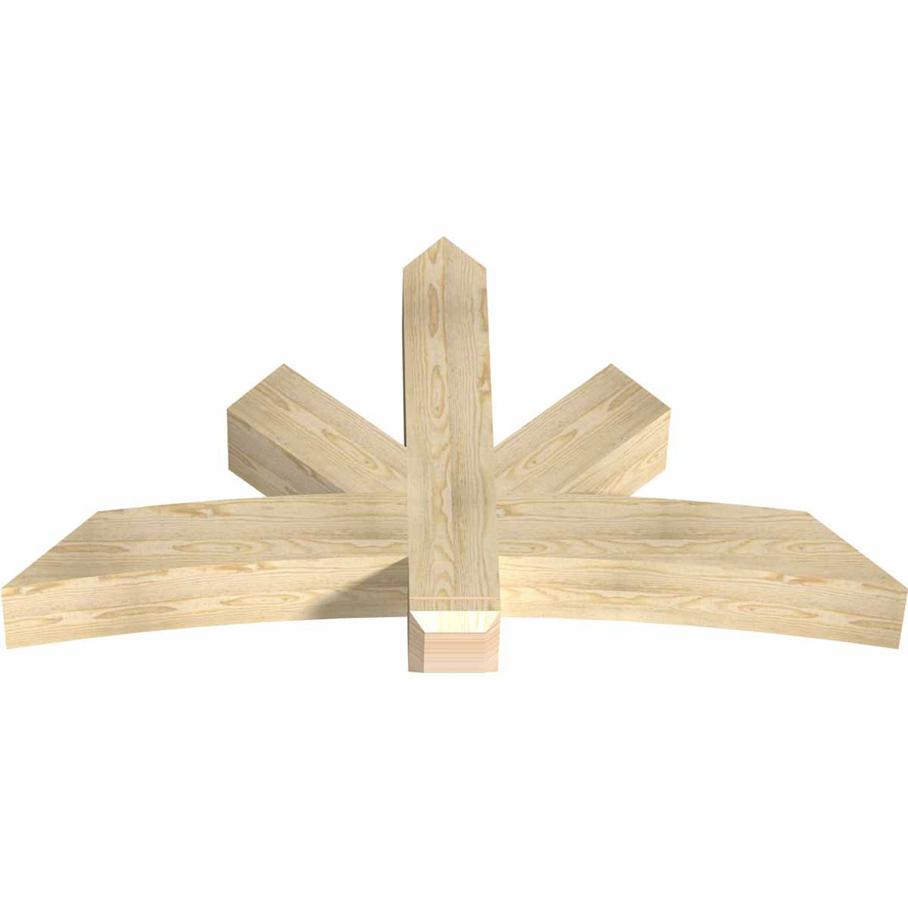 14/12 Pitch Alberta Rough Sawn Timber Gable Bracket GBW060X35X0606ALB00RDF