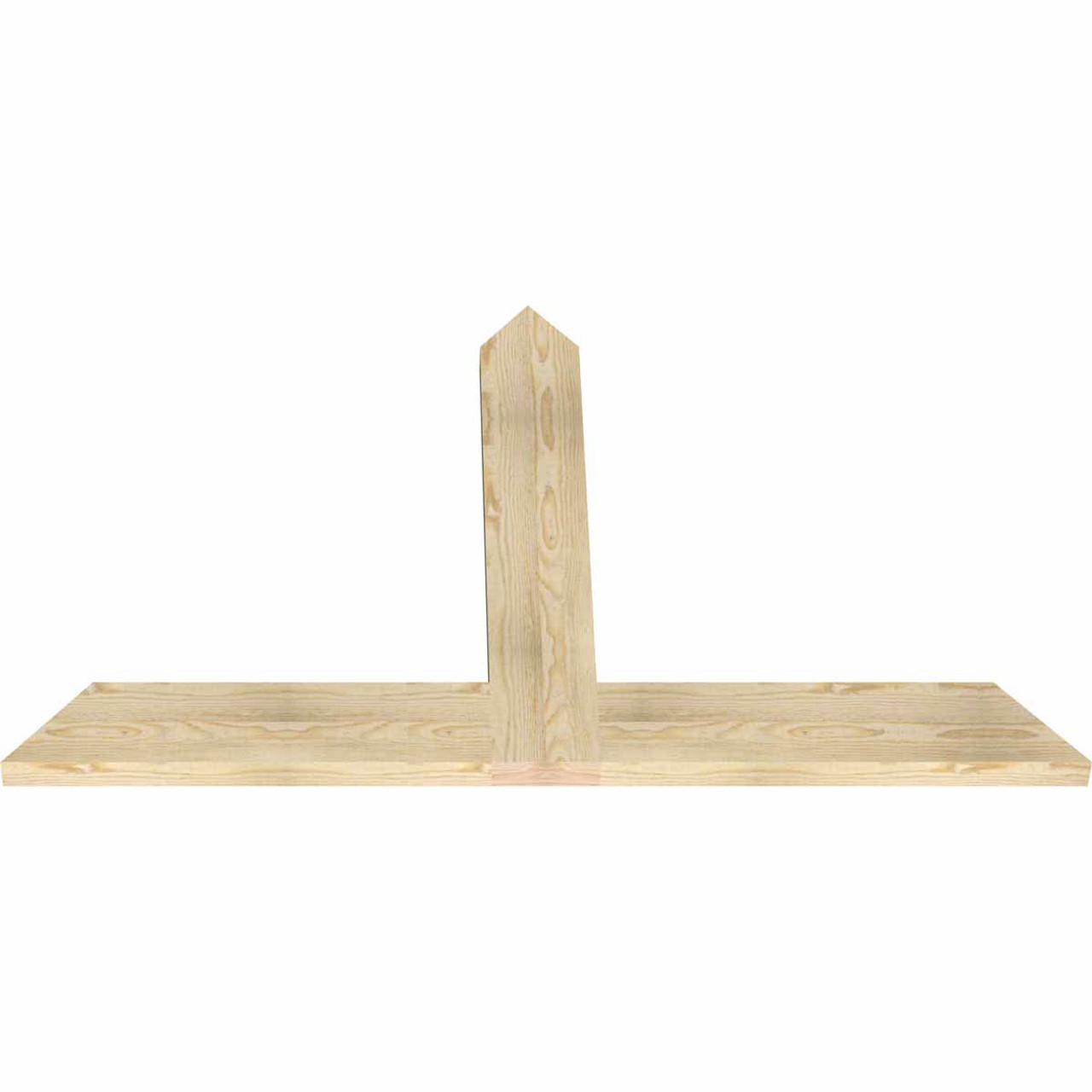 15/12 Pitch Portland Rough Sawn Timber Gable Bracket GBW060X38X0206POR00RDF