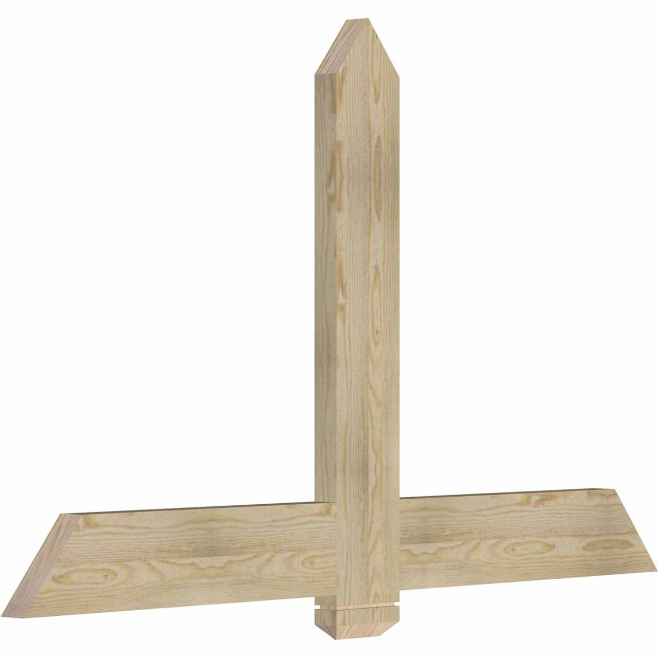 15/12 Pitch Eugene Rough Sawn Timber Gable Bracket GBW060X38X0206EUG00RDF