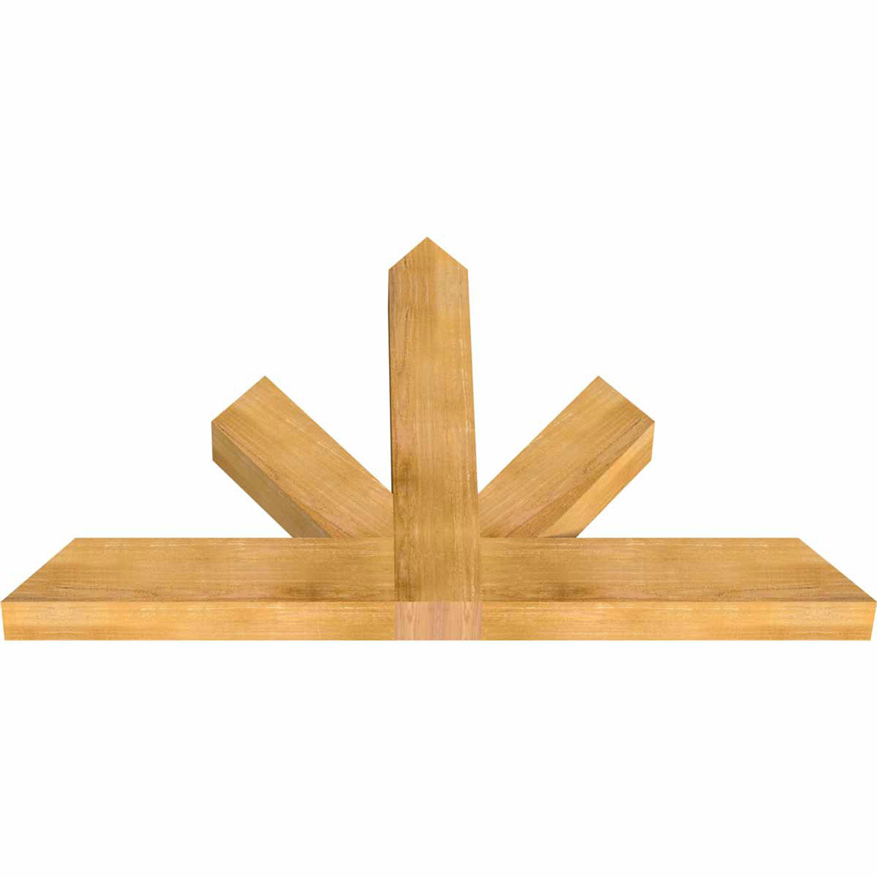 15/12 Pitch Saratoga Rough Sawn Timber Gable Bracket GBW060X38X0406SAR00RWR