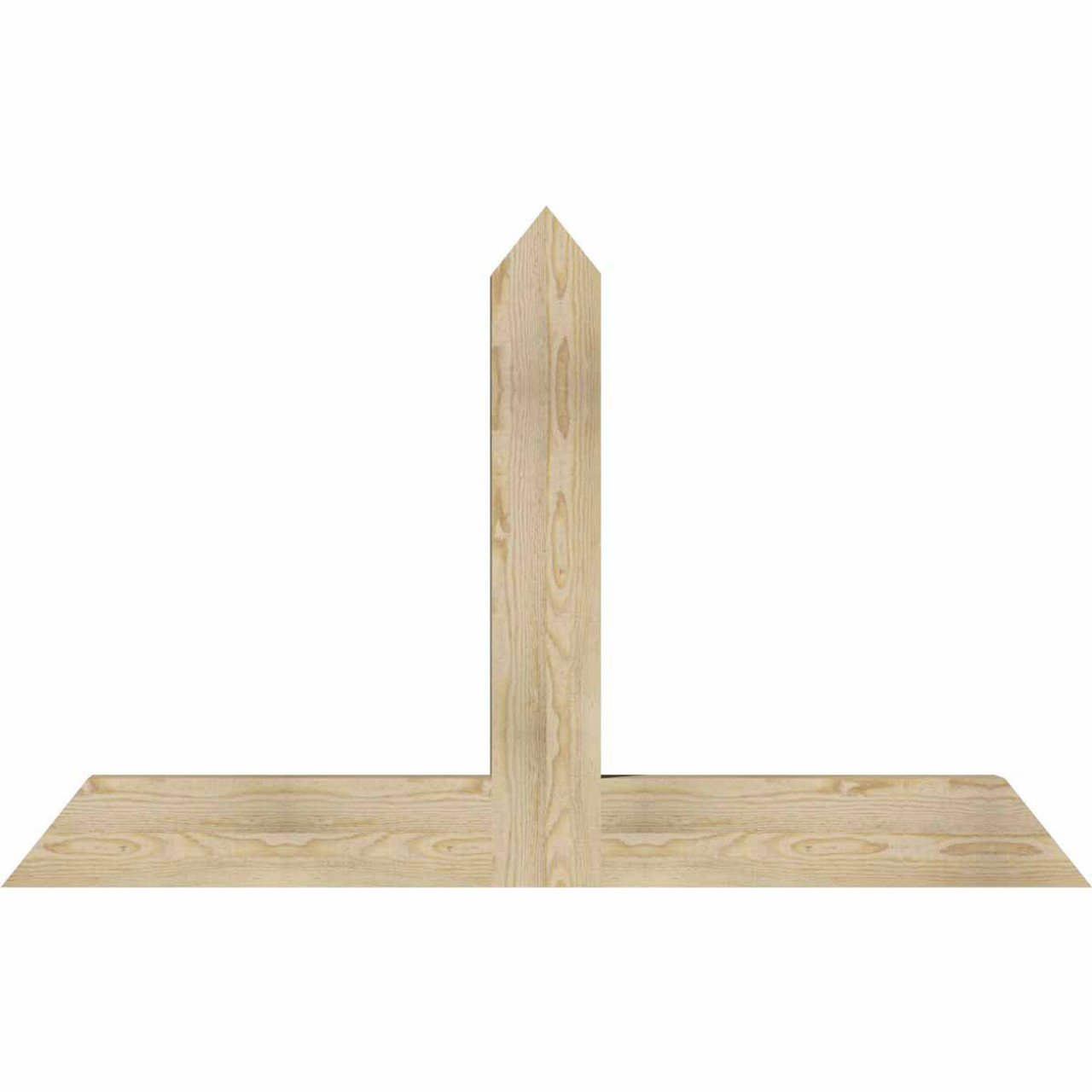 15/12 Pitch Portland Rough Sawn Timber Gable Bracket GBW060X38X0406POR00RDF