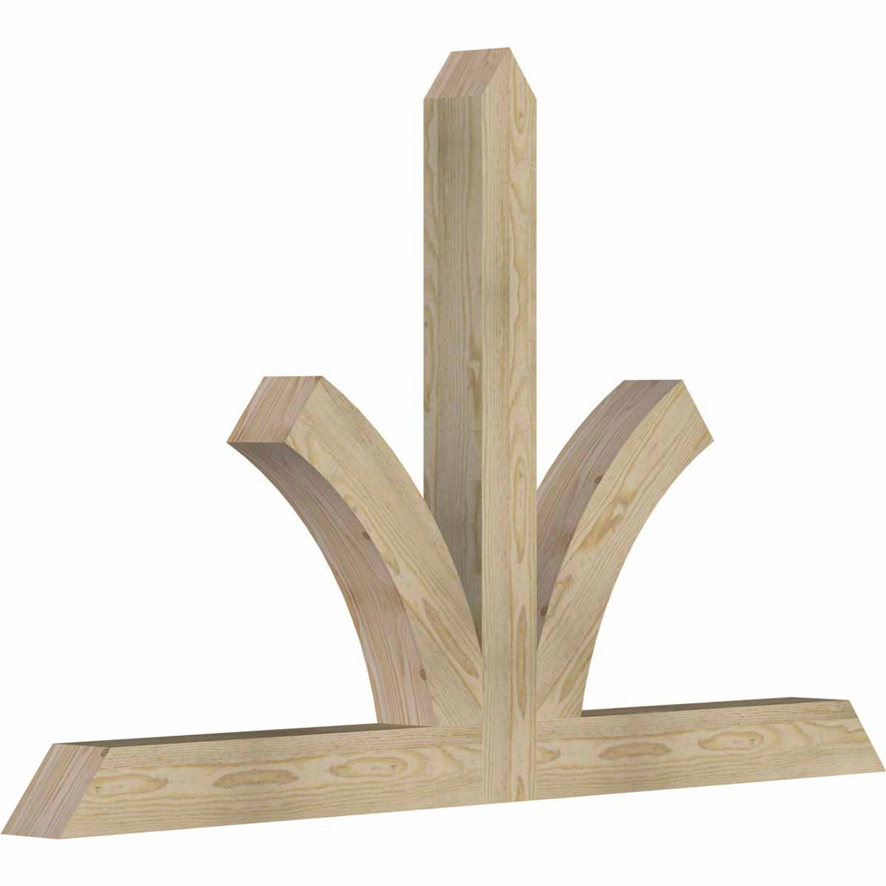 15/12 Pitch Richland Rough Sawn Timber Gable Bracket GBW060X38X0404RIC00RDF