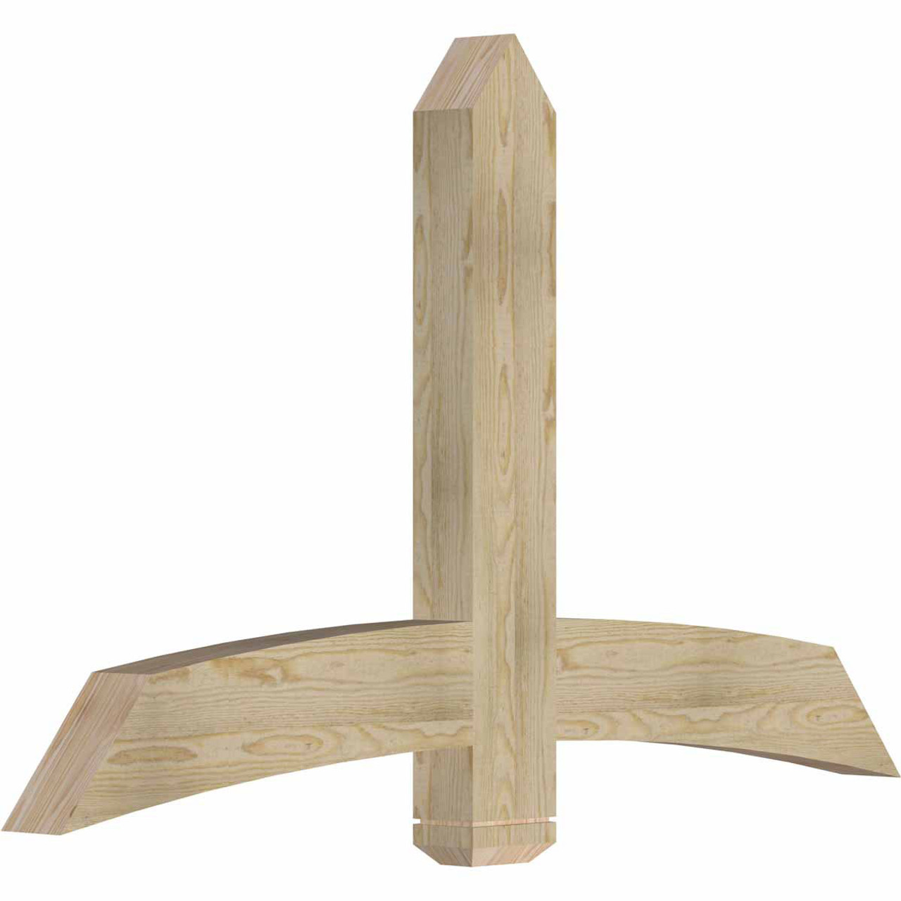 15/12 Pitch Bellingham Rough Sawn Timber Gable Bracket GBW060X38X0406BEL00RDF