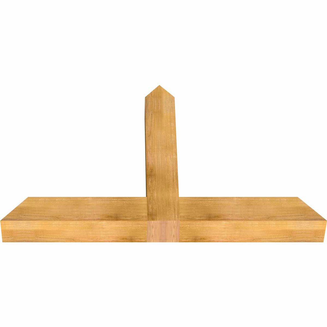 15/12 Pitch Portland Rough Sawn Timber Gable Bracket GBW060X38X0606POR00RWR