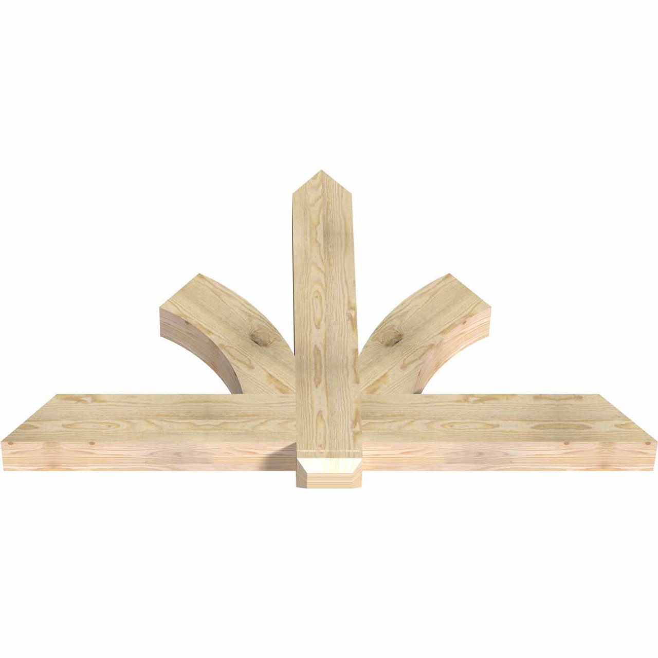 15/12 Pitch Redmond Rough Sawn Timber Gable Bracket GBW060X38X0406RED00RDF