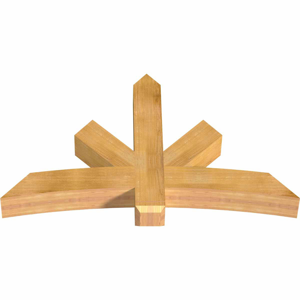 15/12 Pitch Alberta Rough Sawn Timber Gable Bracket GBW060X38X0606ALB00RWR