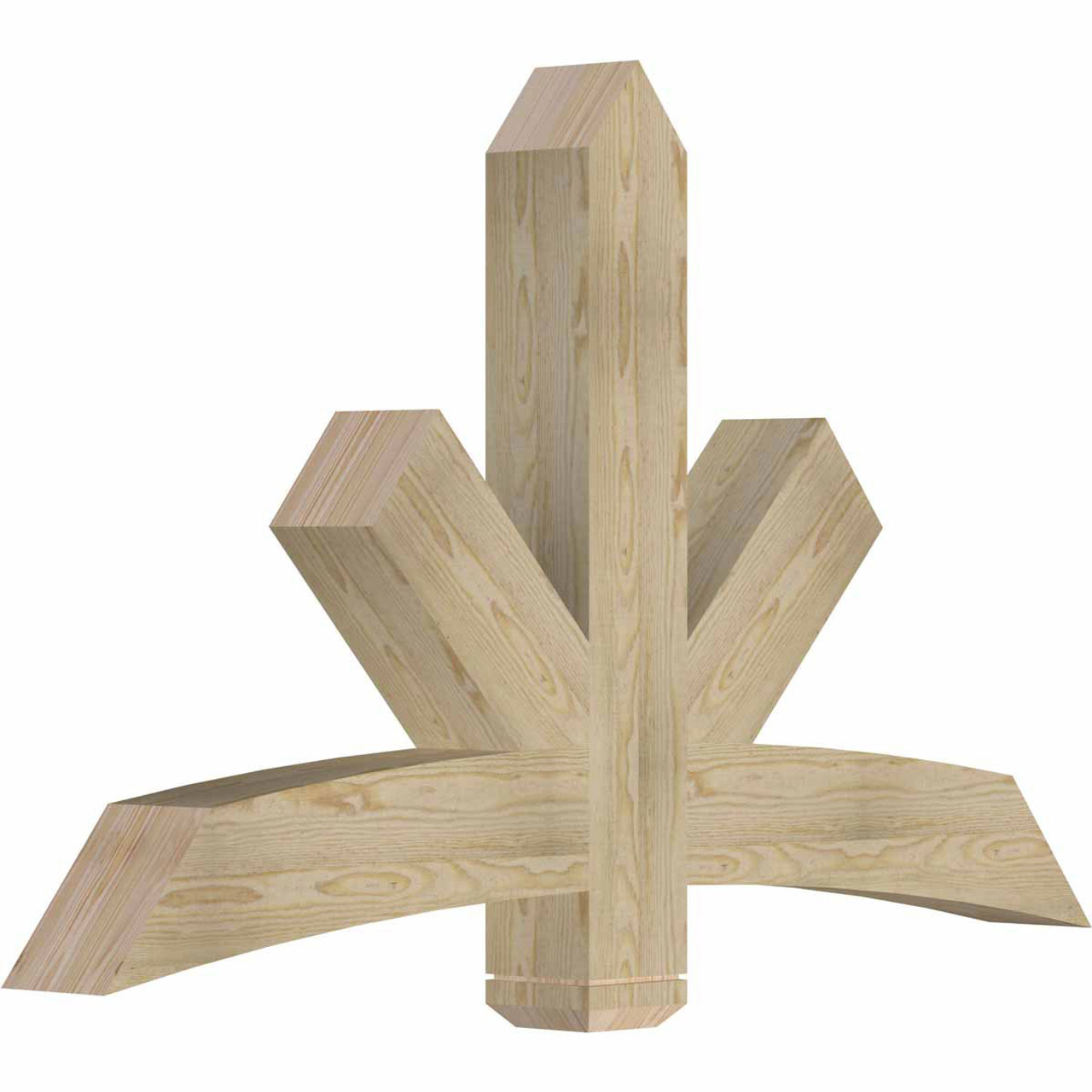 15/12 Pitch Alberta Rough Sawn Timber Gable Bracket GBW060X38X0606ALB00RDF