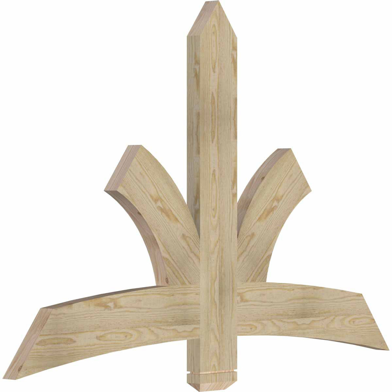 16/12 Pitch Davenport Rough Sawn Timber Gable Bracket GBW060X40X0206DAV00RDF