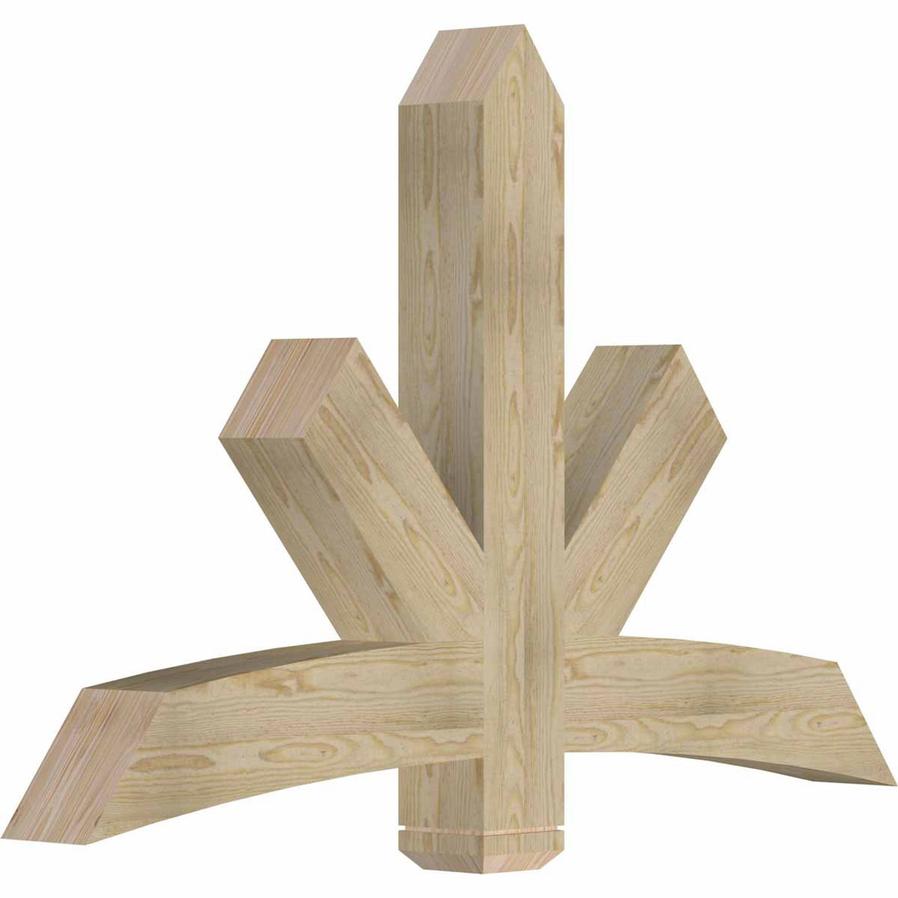 16/12 Pitch Alberta Rough Sawn Timber Gable Bracket GBW060X40X0606ALB00RDF