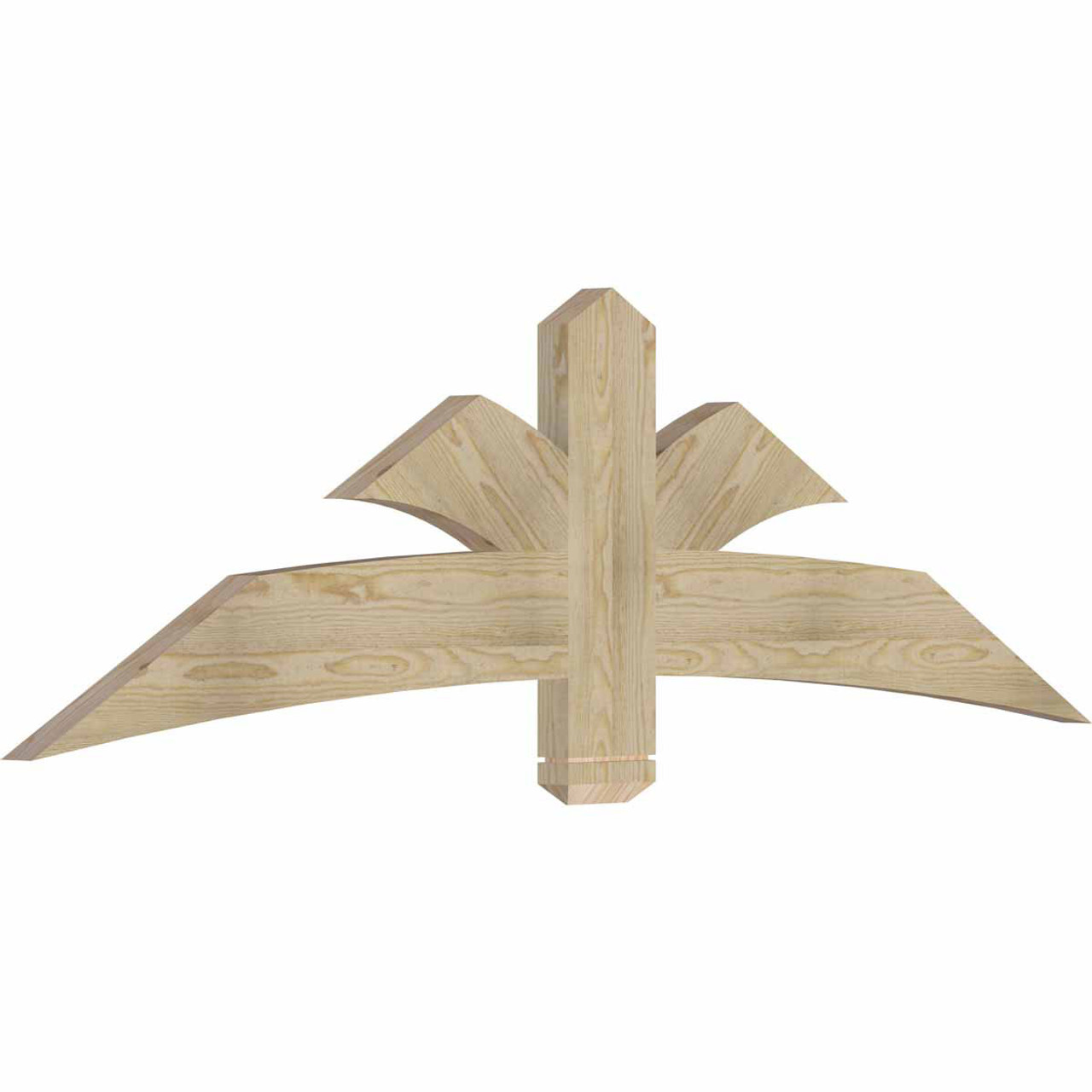 7/12 Pitch Davenport Rough Sawn Timber Gable Bracket GBW072X21X0206DAV00RDF