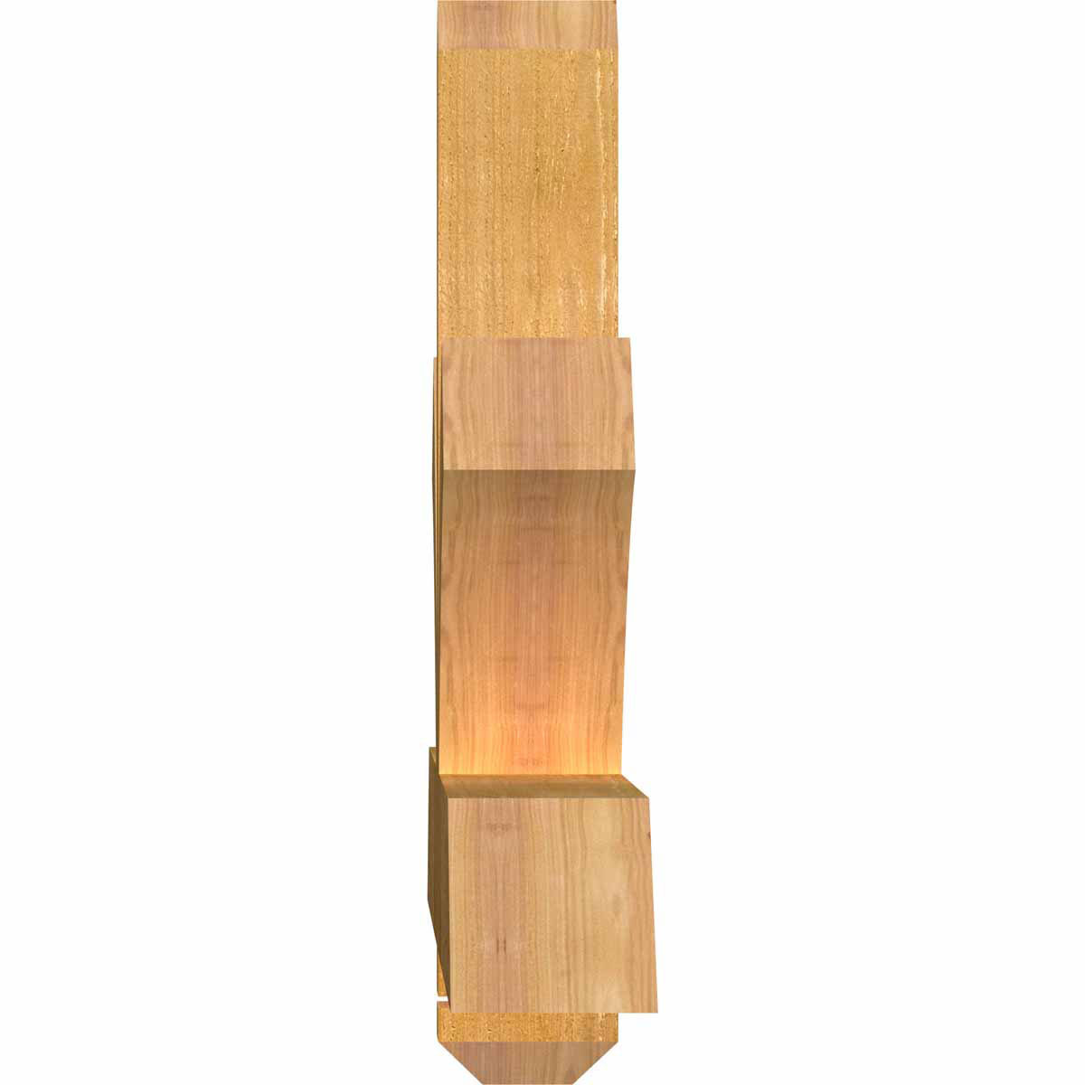 7/12 Pitch Redmond Rough Sawn Timber Gable Bracket GBW072X21X0404RED00RWR