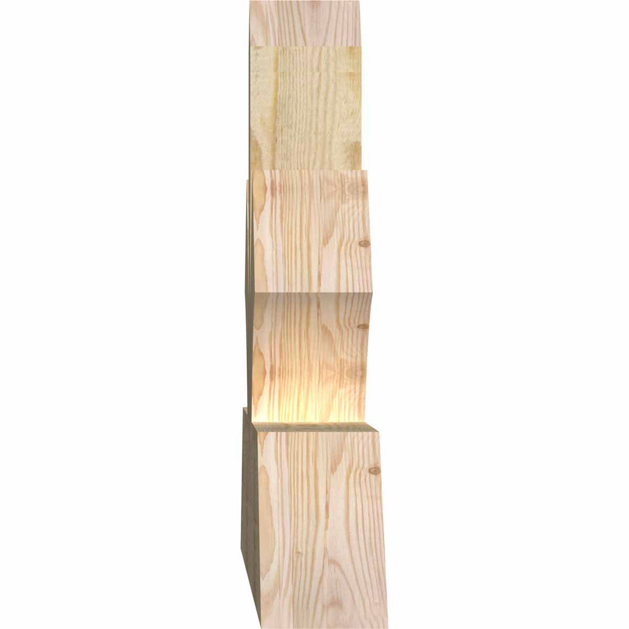 7/12 Pitch Richland Rough Sawn Timber Gable Bracket GBW072X21X0406RIC00RDF