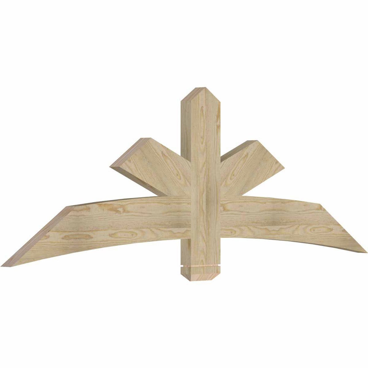 8/12 Pitch Alberta Rough Sawn Timber Gable Bracket GBW072X24X0206ALB00RDF