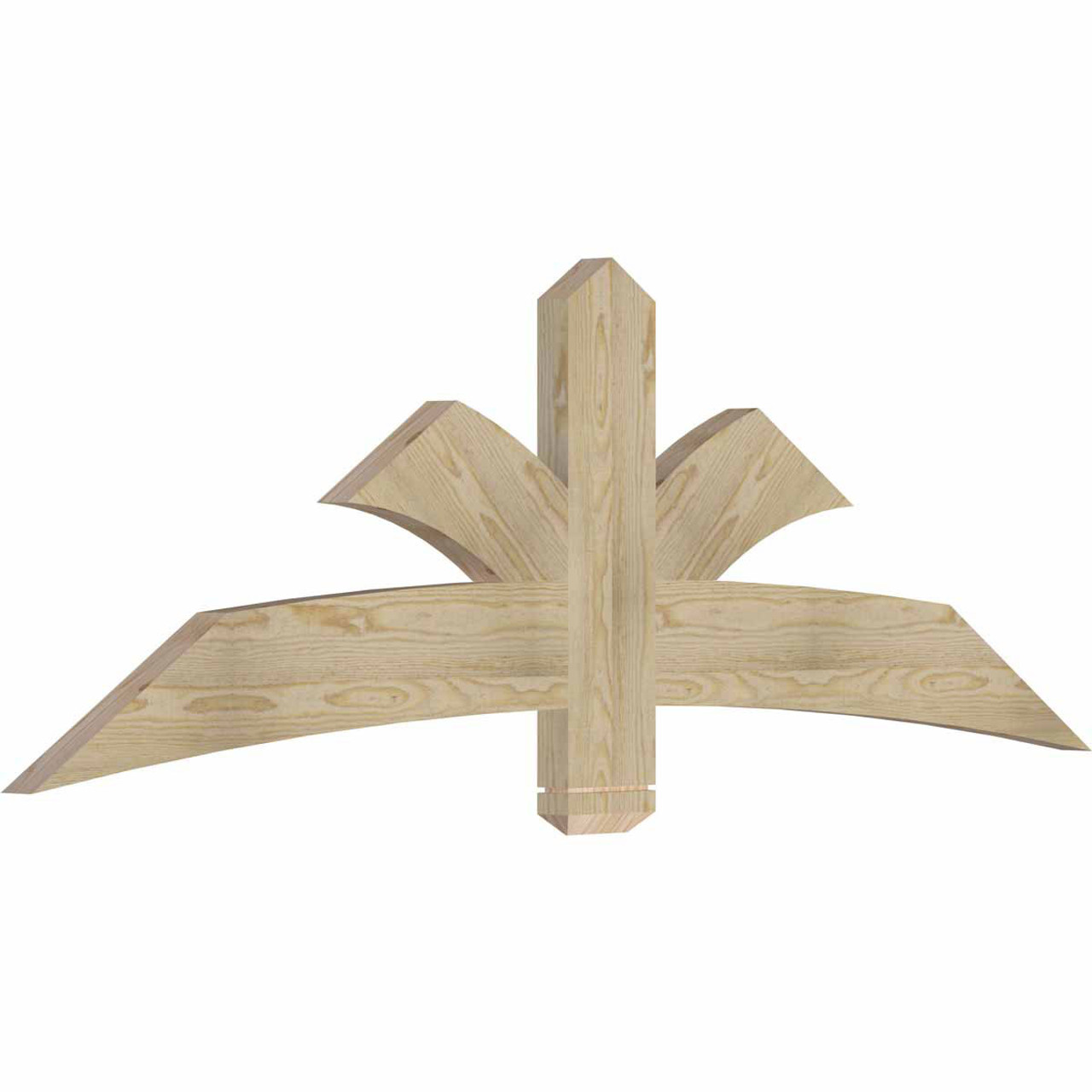 8/12 Pitch Davenport Rough Sawn Timber Gable Bracket GBW072X24X0206DAV00RDF