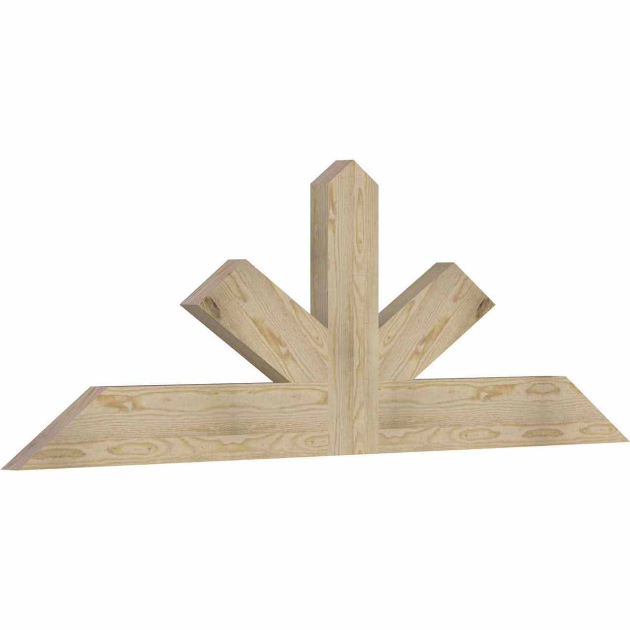 8/12 Pitch Saratoga Rough Sawn Timber Gable Bracket GBW072X24X0206SAR00RDF