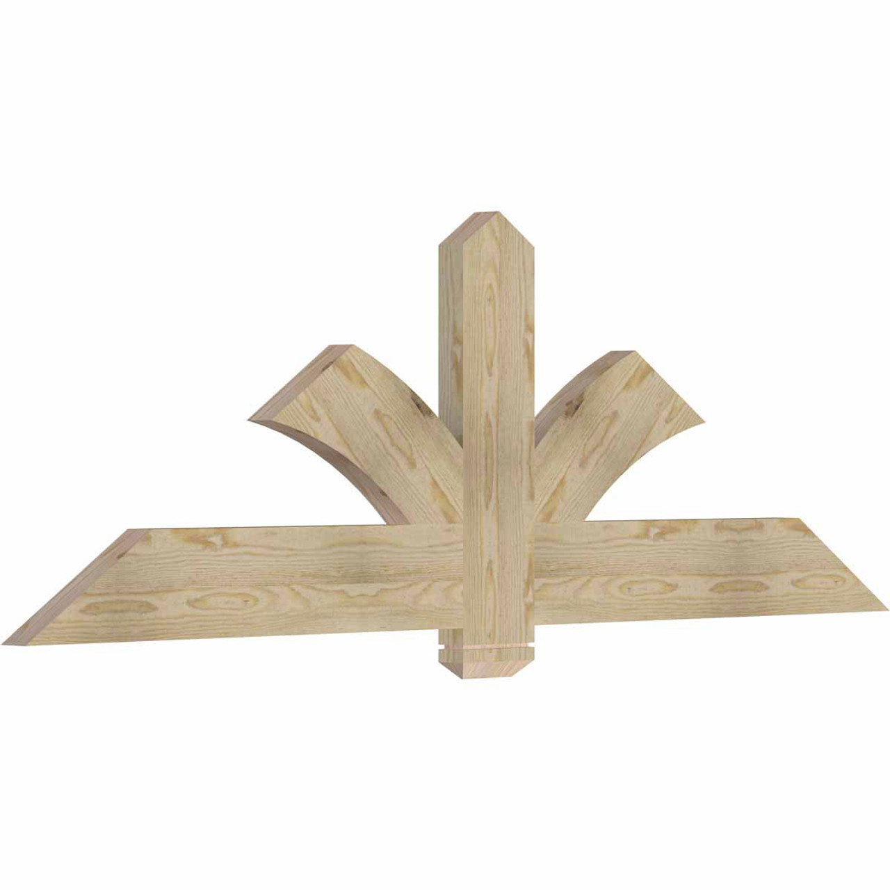 8/12 Pitch Redmond Rough Sawn Timber Gable Bracket GBW072X24X0206RED00RDF